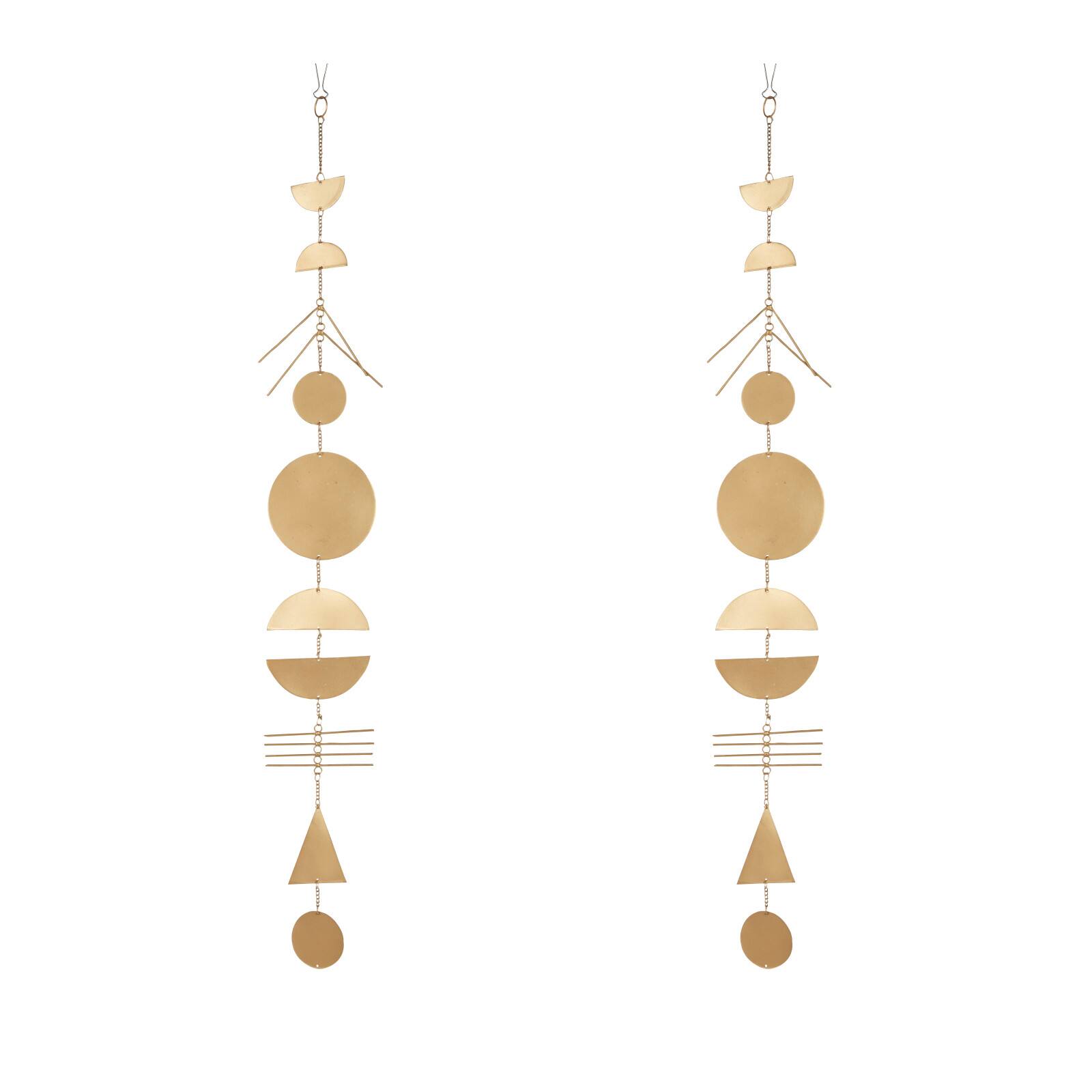 48" Gold Metal Eclectic Wind Chime, 2ct.
