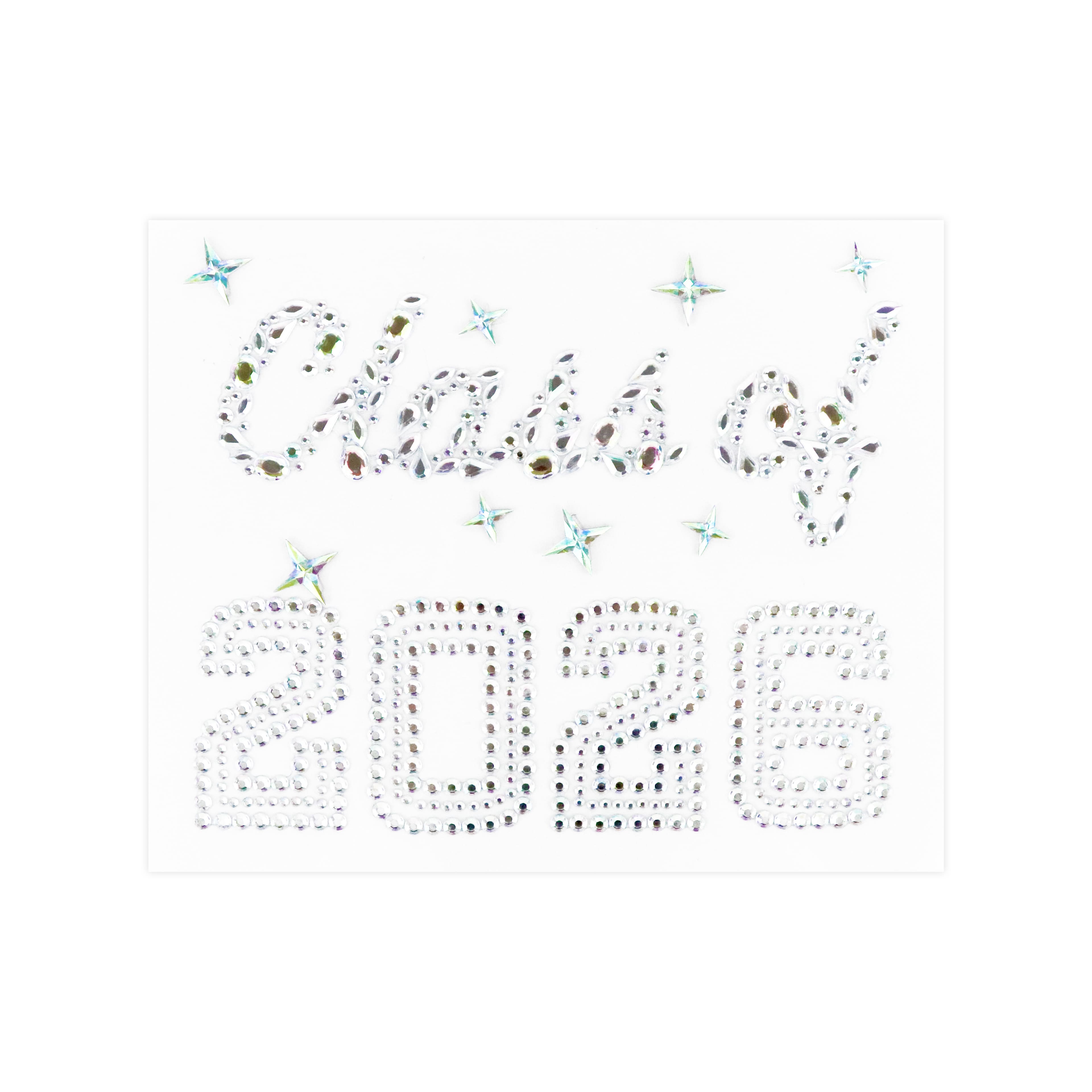 Iridescent Class of 2026 Graduation Cap Bling Stickers by Recollections™