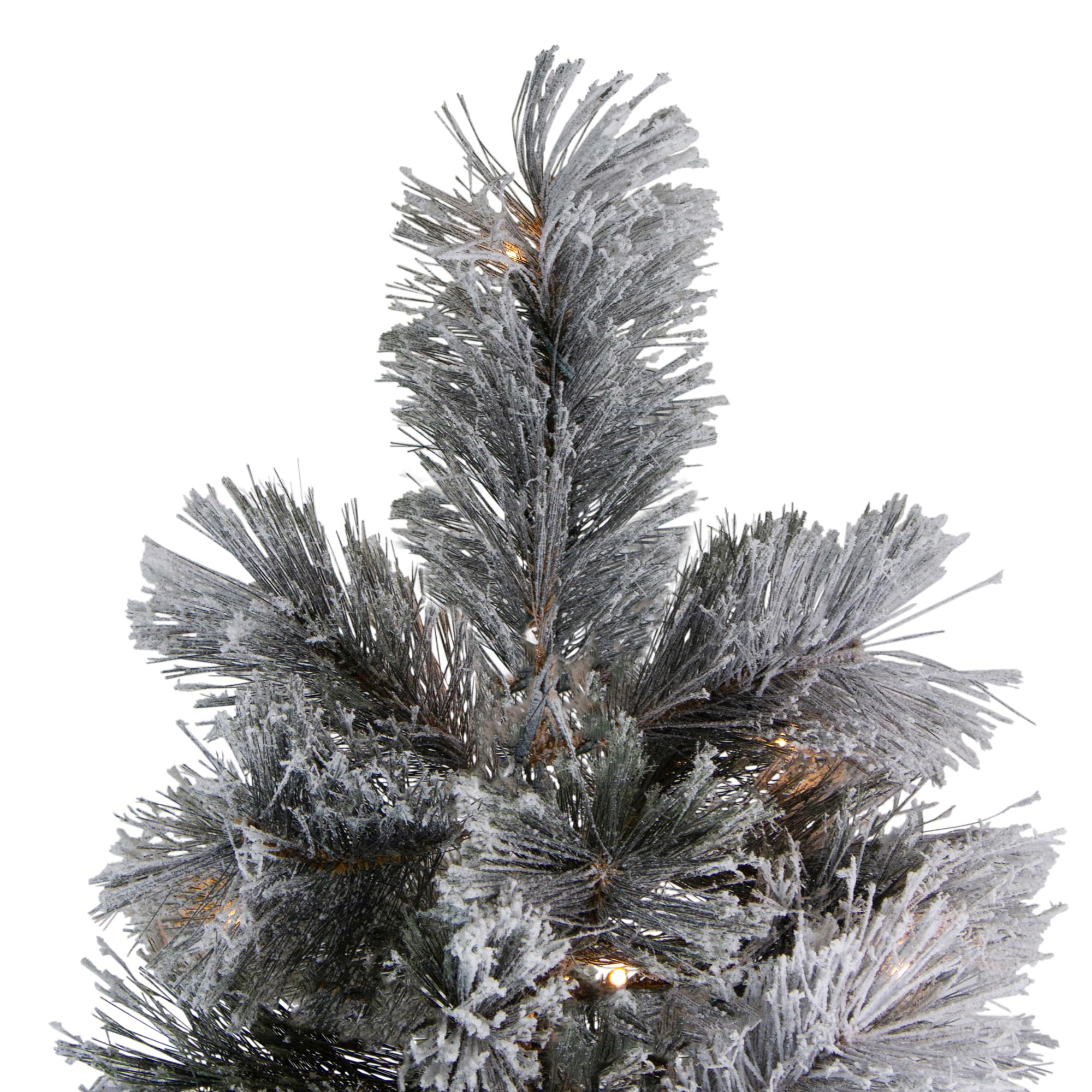 7.5ft. Pre-Lit Black Spruce Artificial Christmas Tree, Clear LED Lights