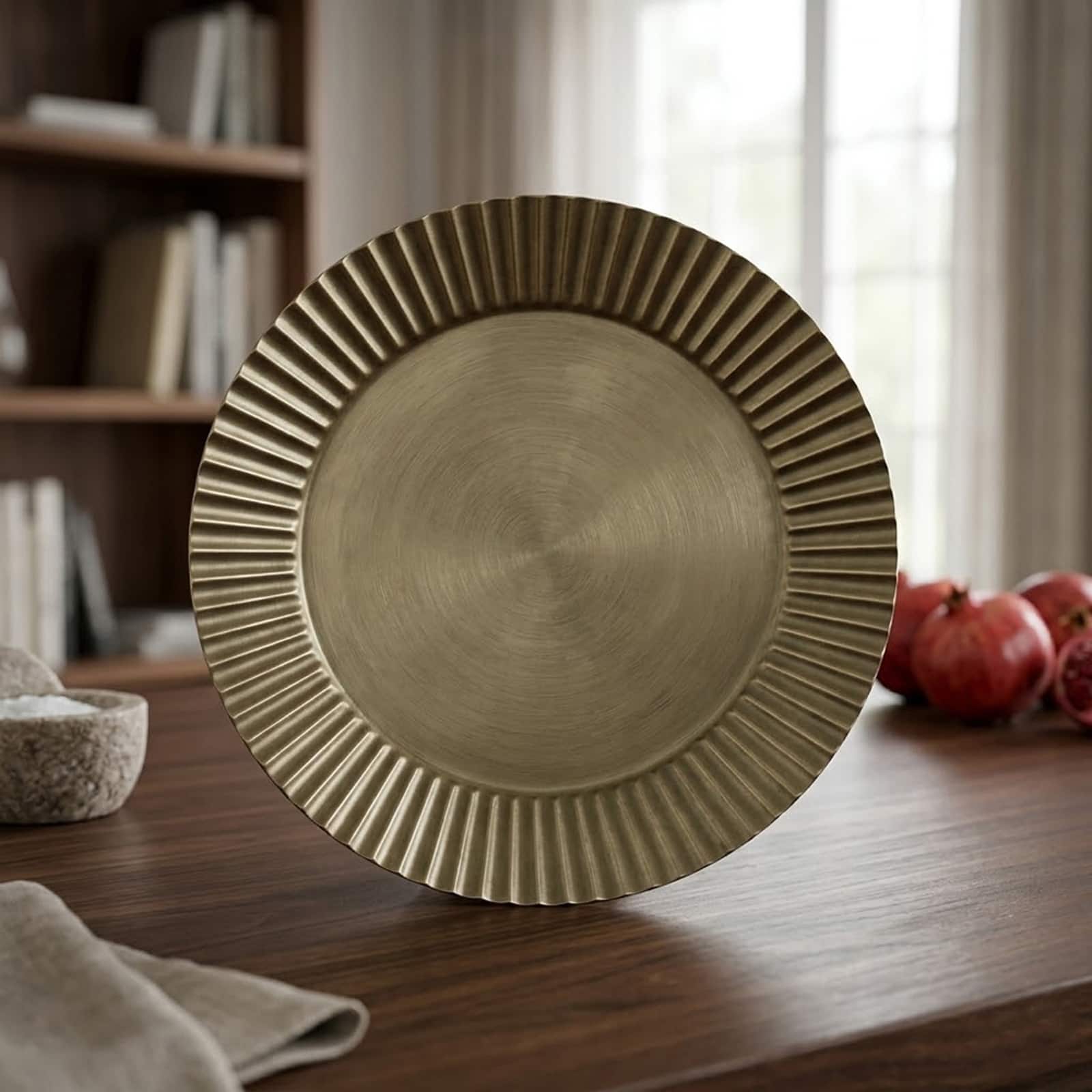9.5" Round Fluted Tabletop Tray by Ashland®
