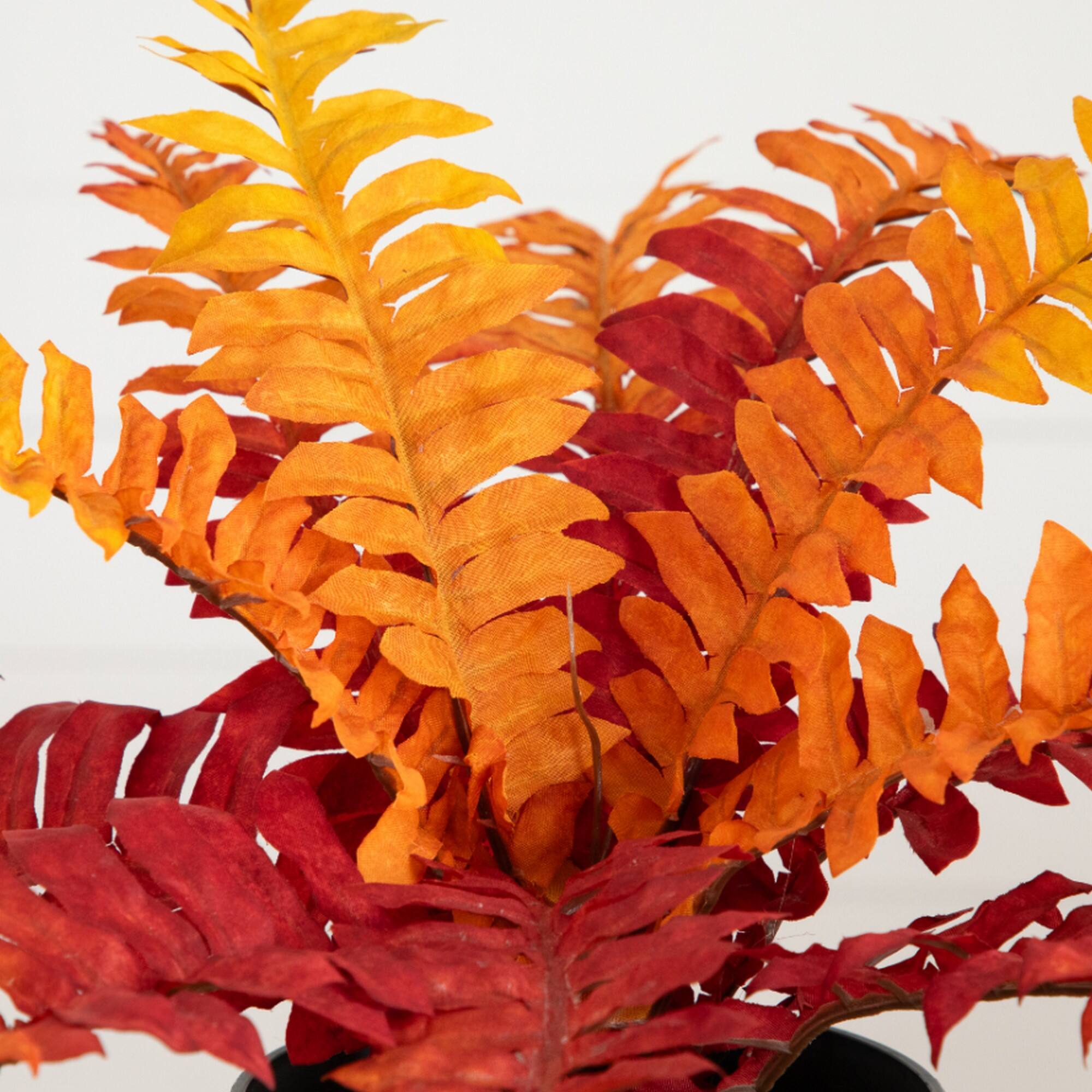 13" Autumn Artificial Fall Boston Fern Plant