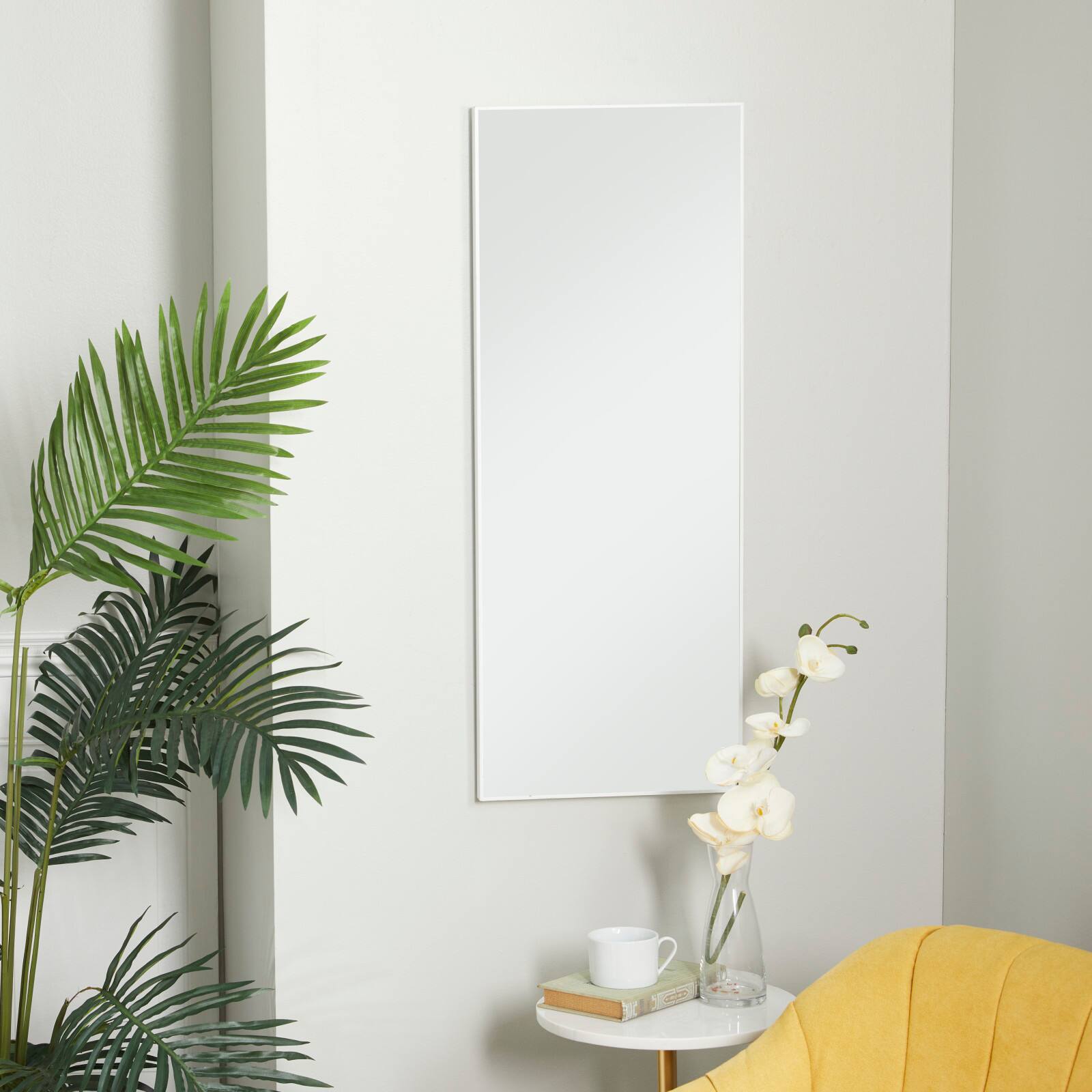 White Contemporary Wall Mirror