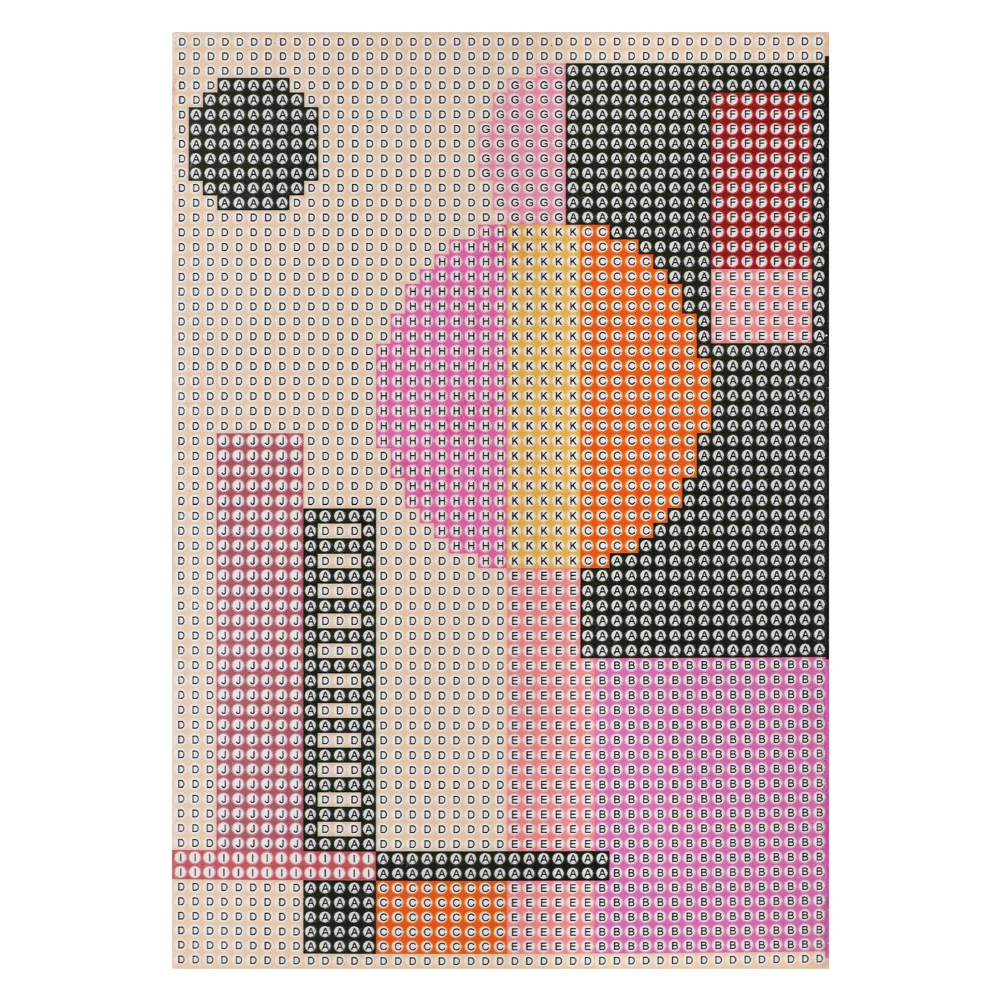 5" x 7" Bright Geometric Wood Plank Diamond Art Kit by Make Market®