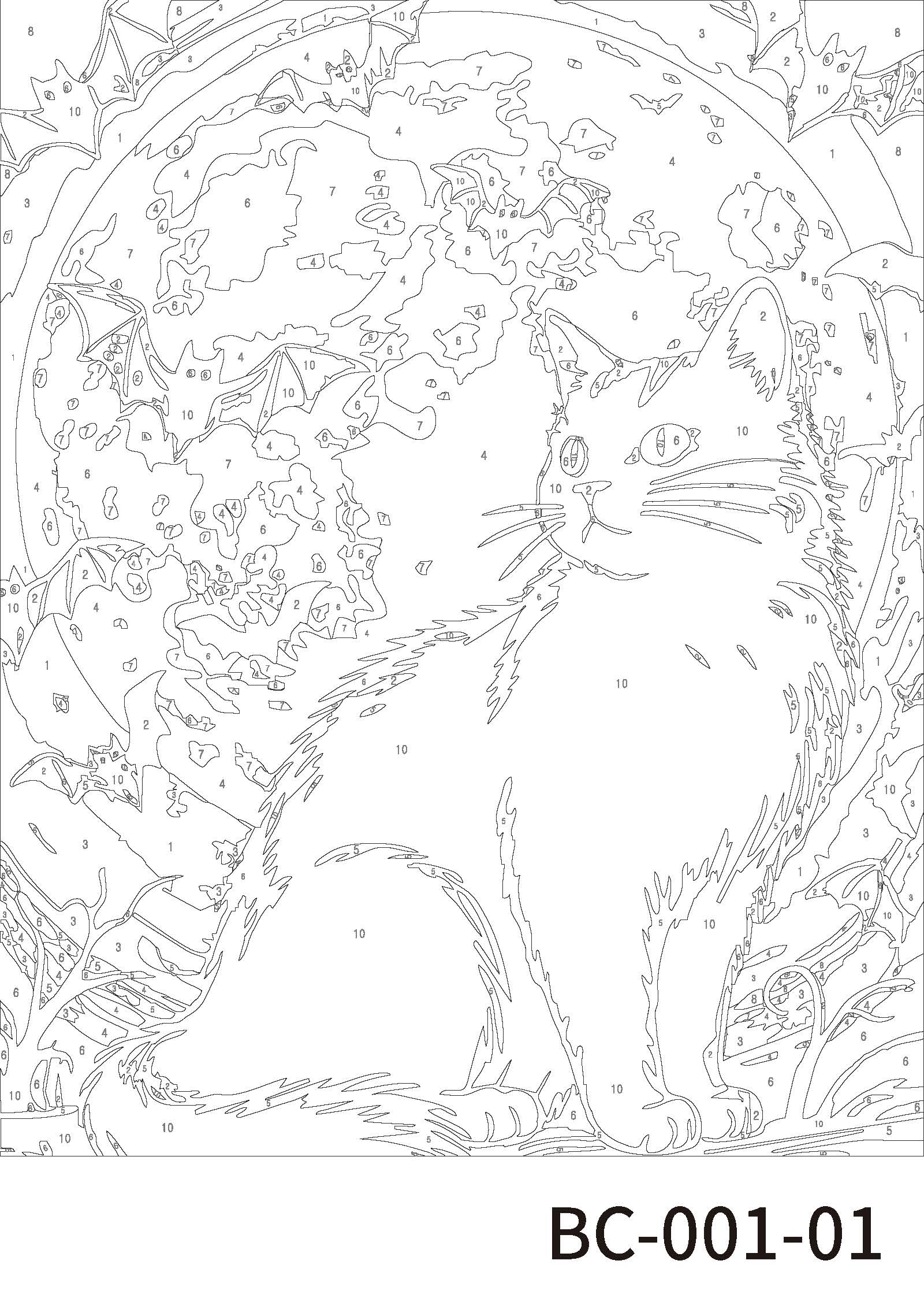 Black Cats Paint Marker-by-Number Kit by Artist's Loft®