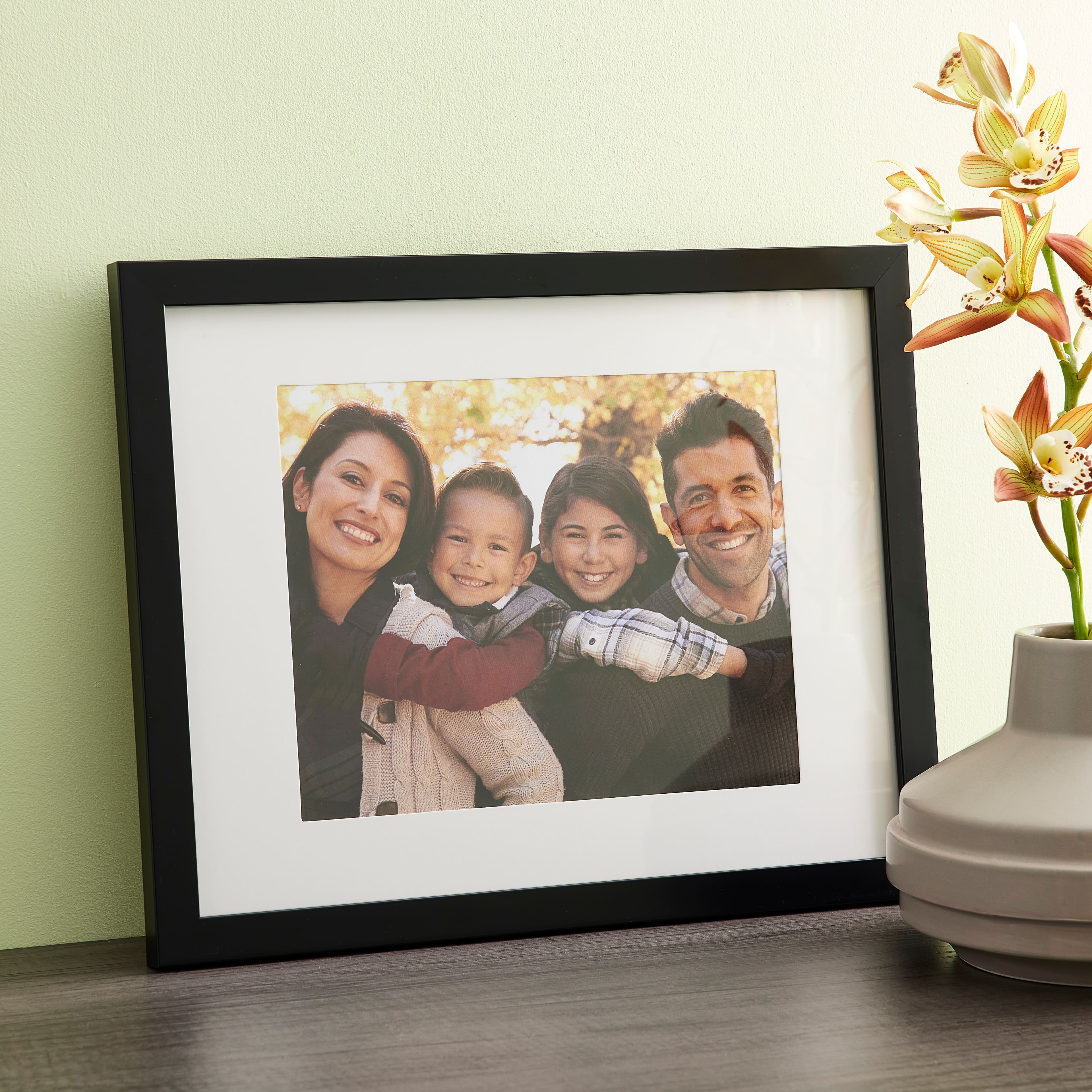 Aspect Black Frame with Mat by Studio Décor