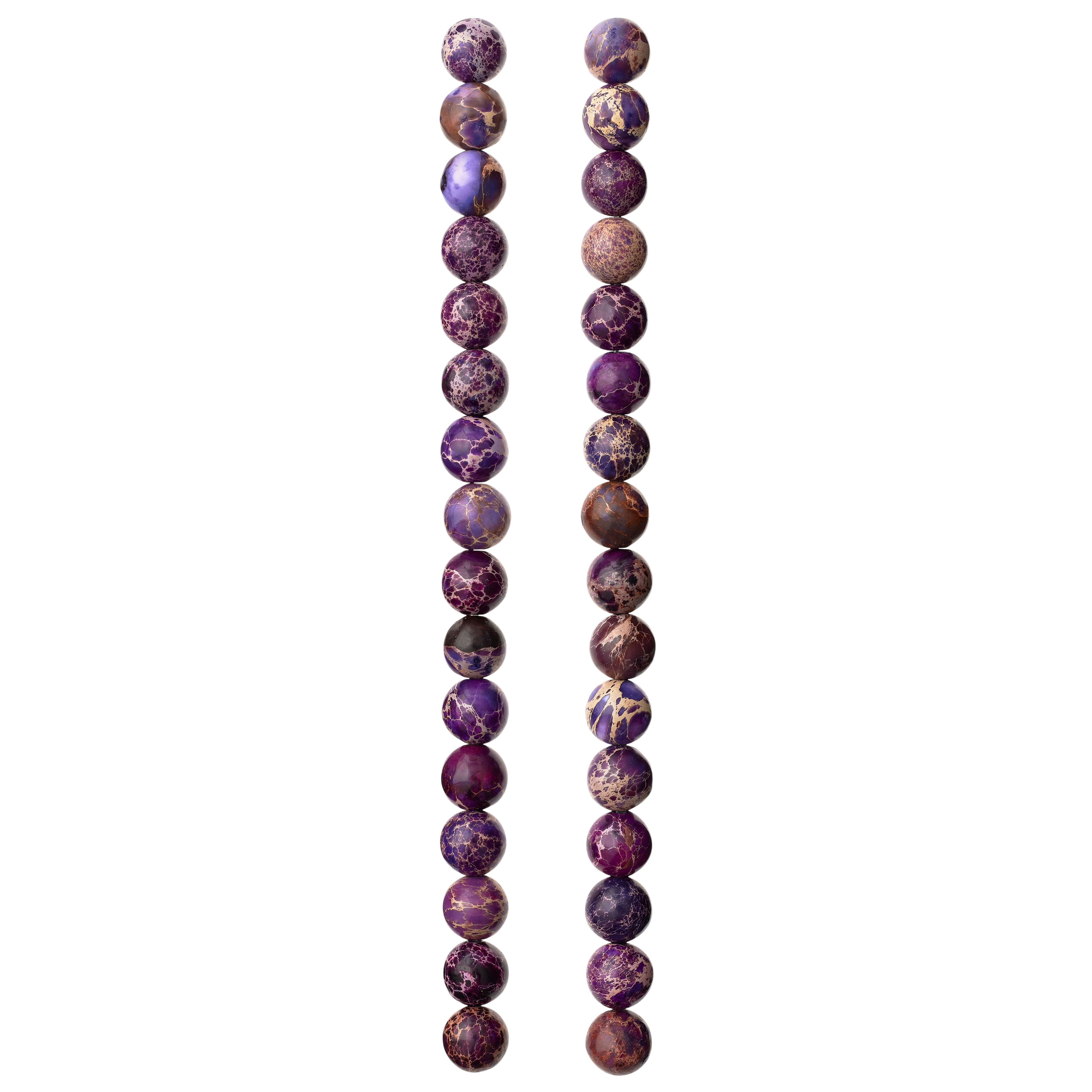Purple Crackled Jasper Round Beads, 8mm by Bead Landing™
