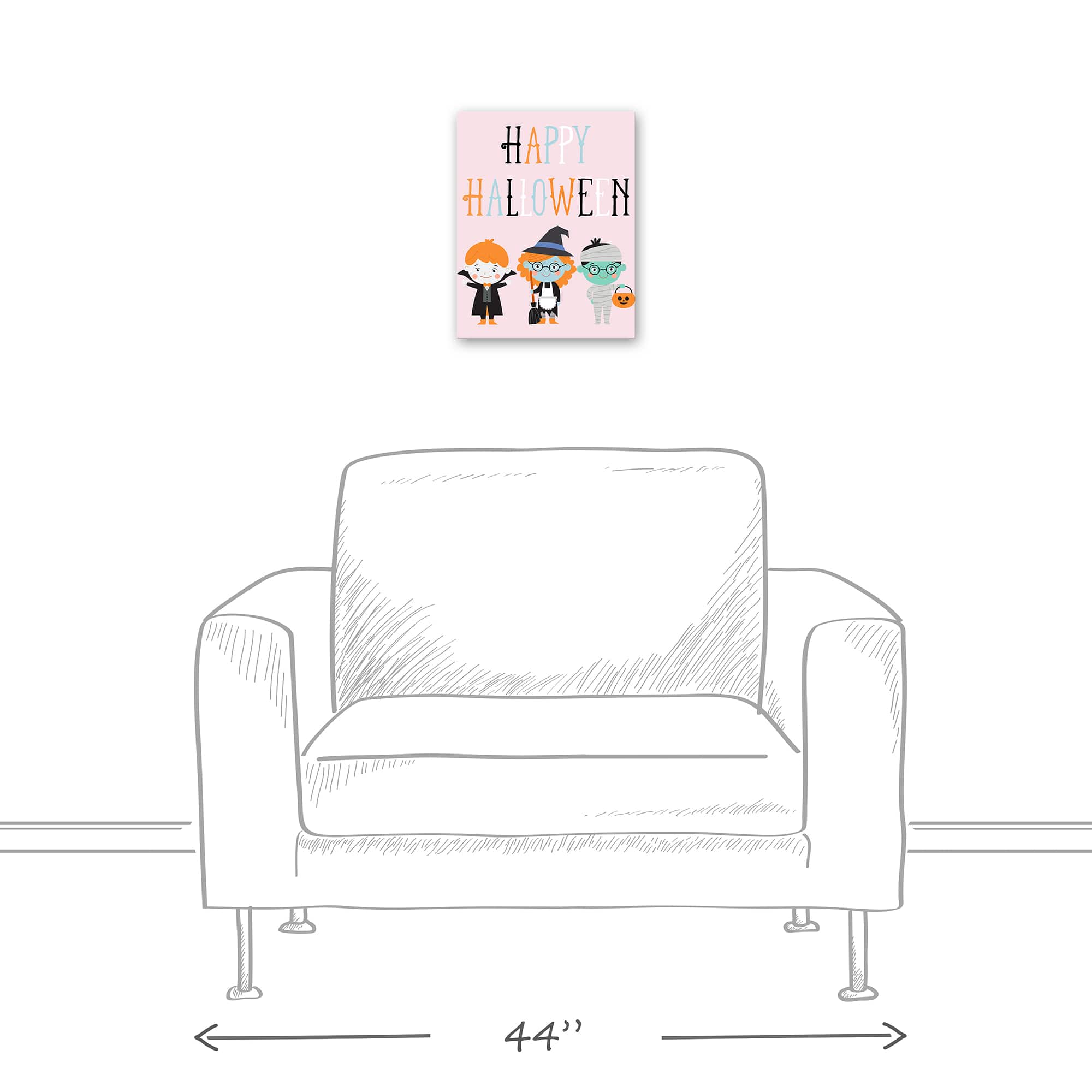 Halloween Costumes Canvas Wall Art