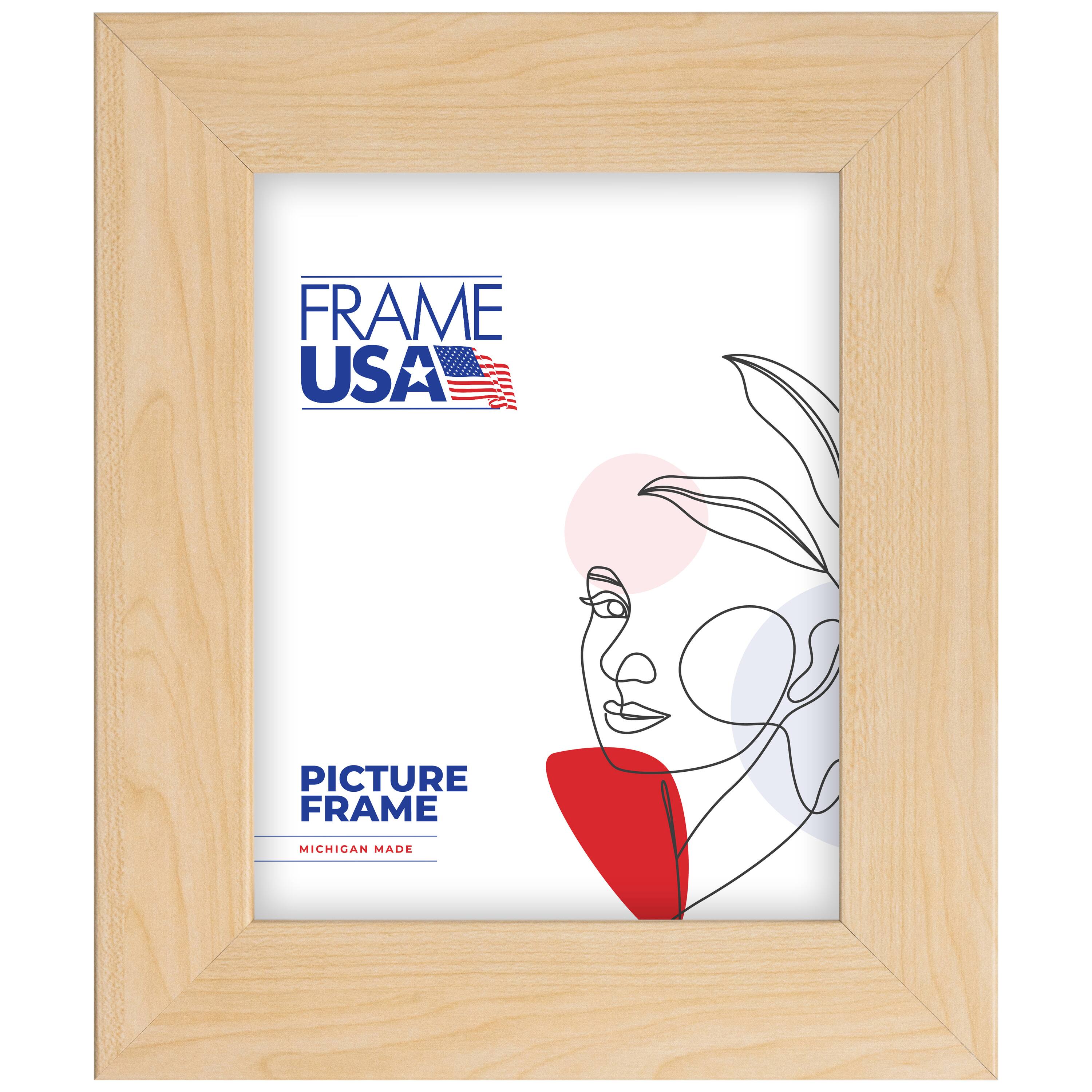 Frame USA Corporate Wide American Maple Single Image Picture Frame