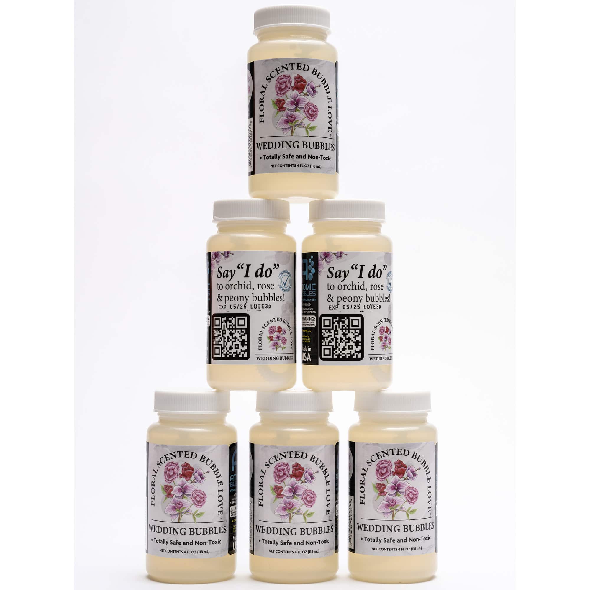 Atomic Bubbles 4oz. Bubble Love Floral Scented Bubbles