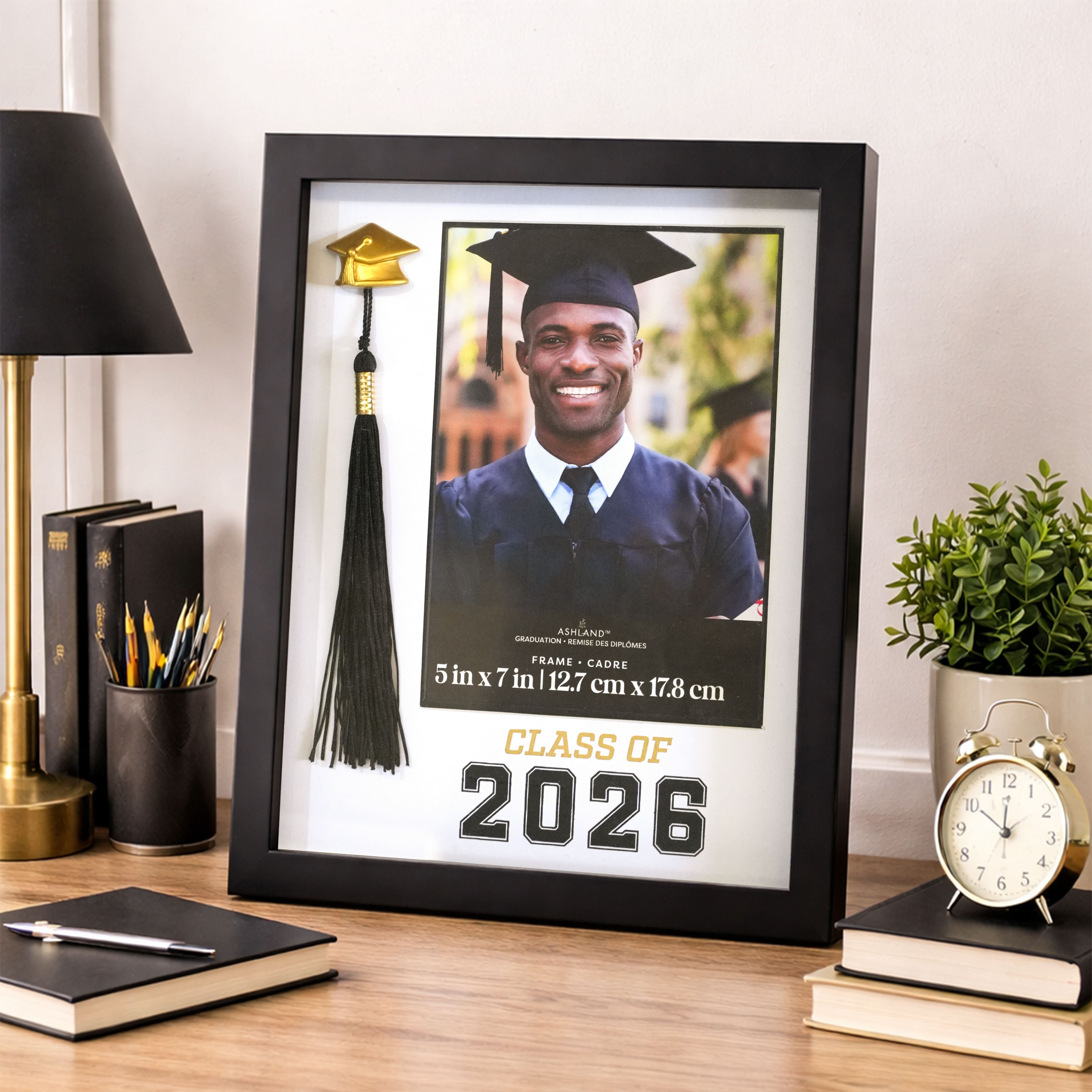 5" x 7" Black & White Class of 2026 Tassel Frame, Graduation by Ashland®