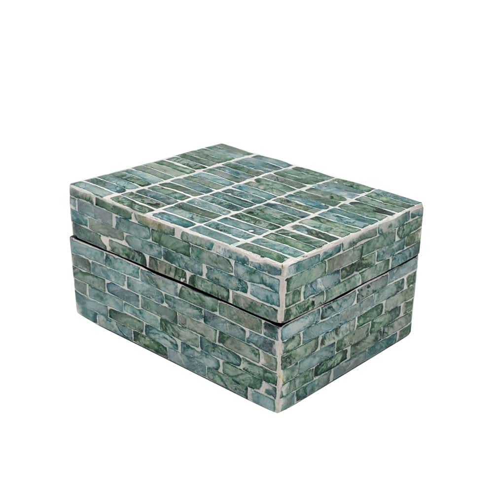 Turquoise Capiz Box Tabletop Décor by Ashland®