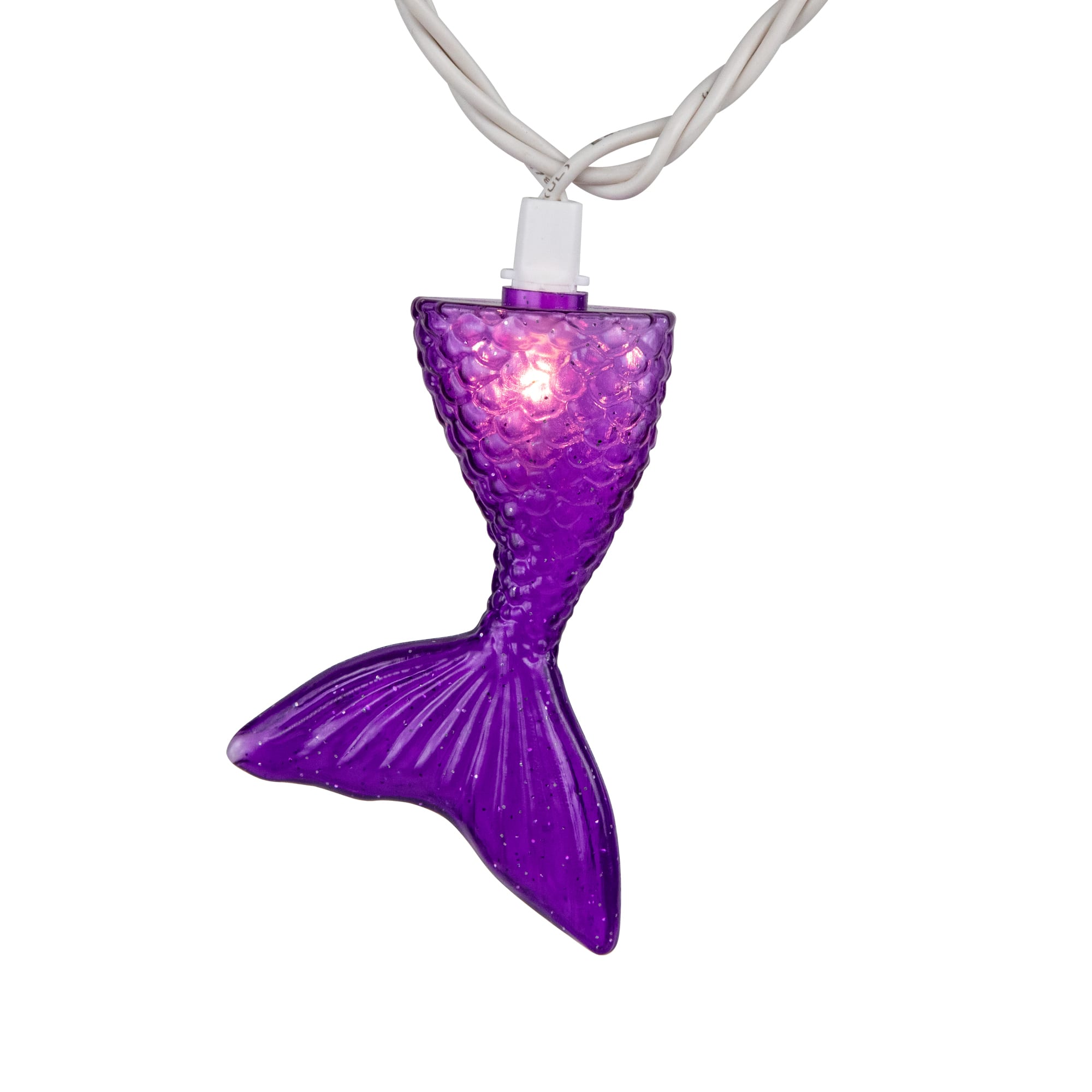 10ct. Mermaid Tails Patio String Lights with White Wire