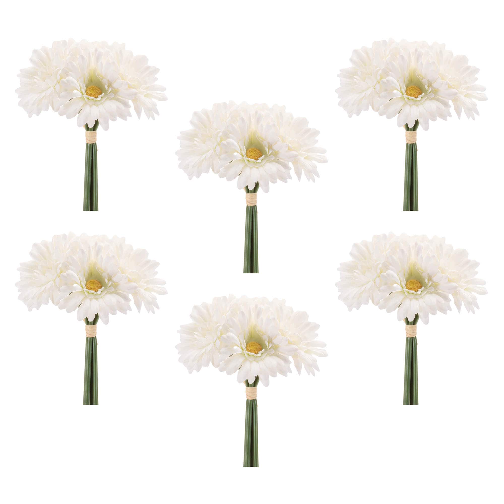11.75" Gerbera Daisy Floral Bundles, 6ct.