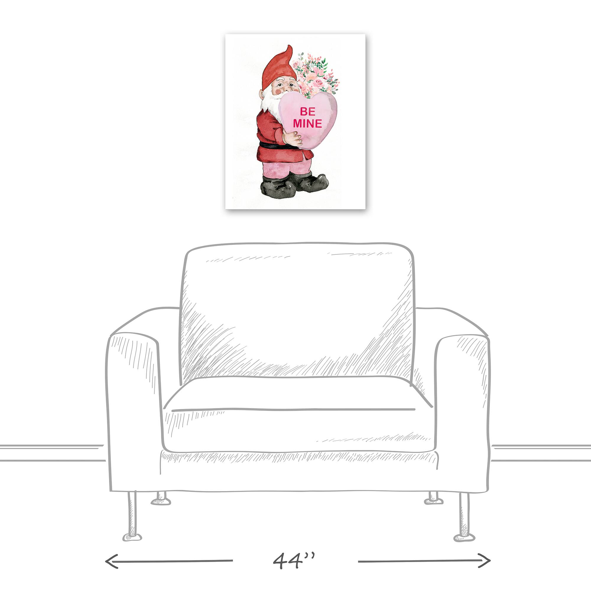 Be Mine Gnome Canvas Wall Art