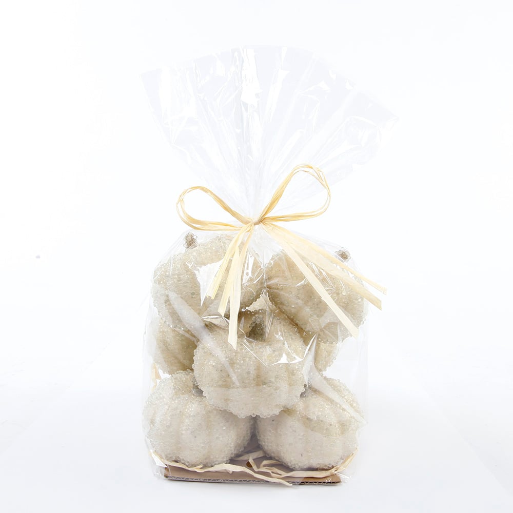Flora Bunda® Beaded Cream Pumpkins Set
