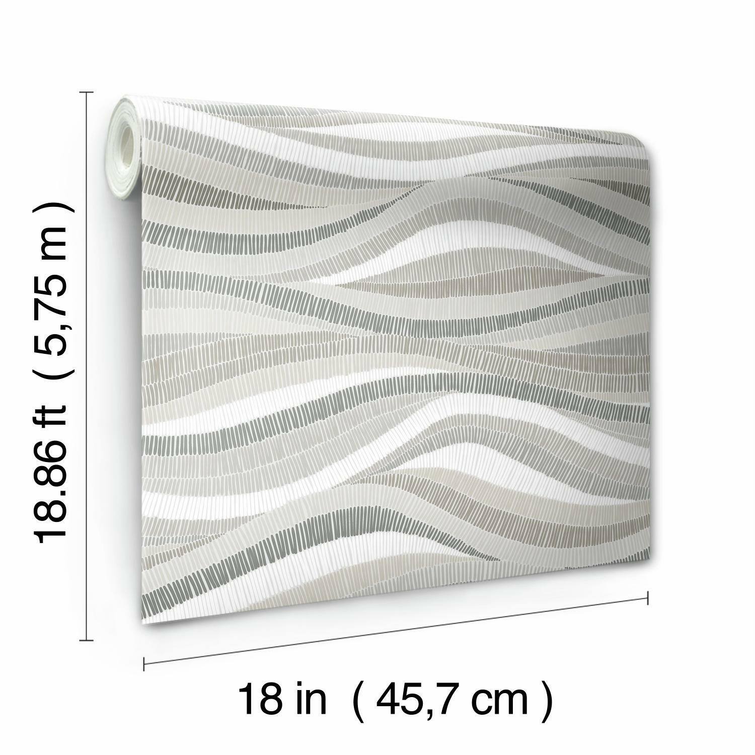 RoomMates Mosaic Waves Peel & Stick Wallpaper