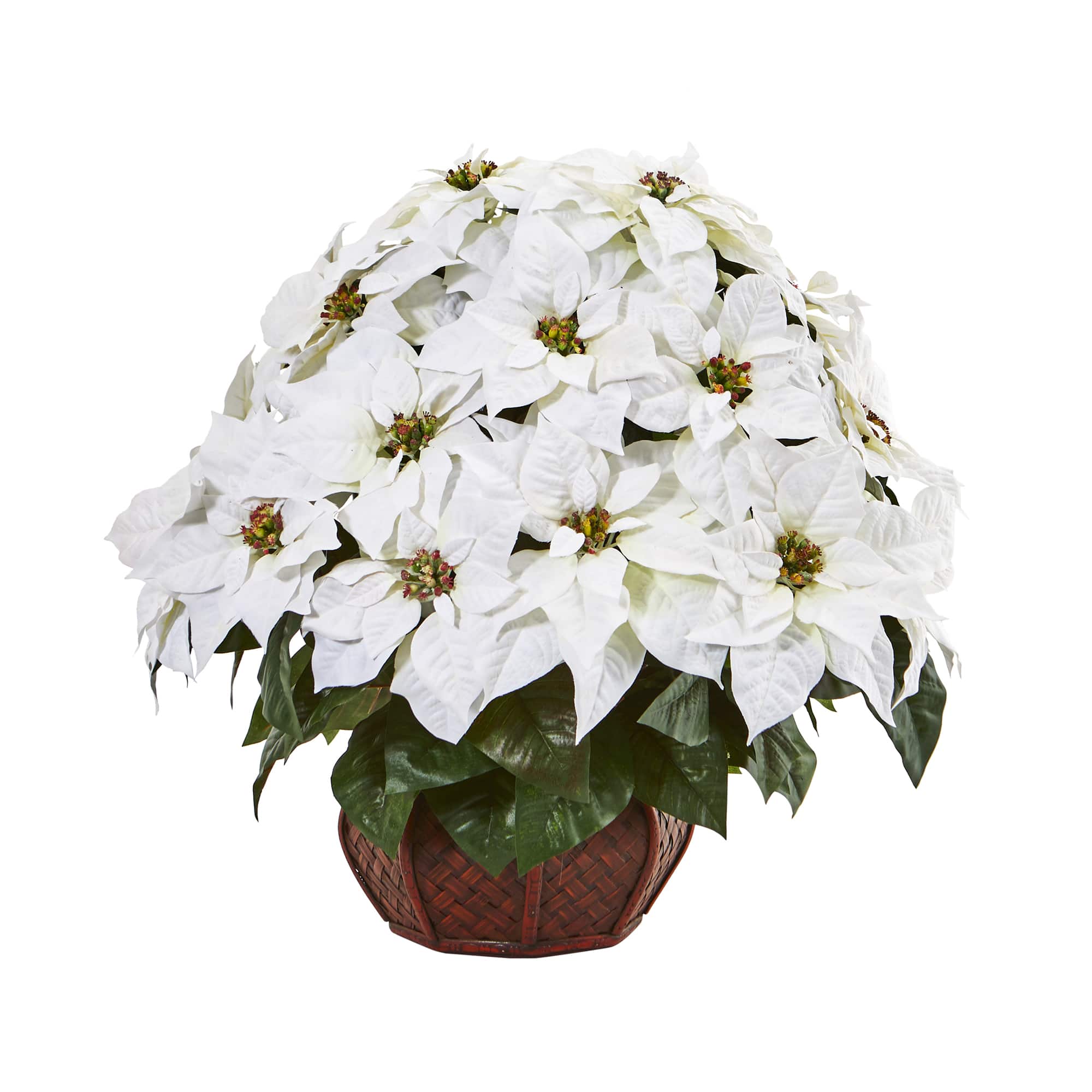 22" Poinsettia Arrangement in Decorative Planter