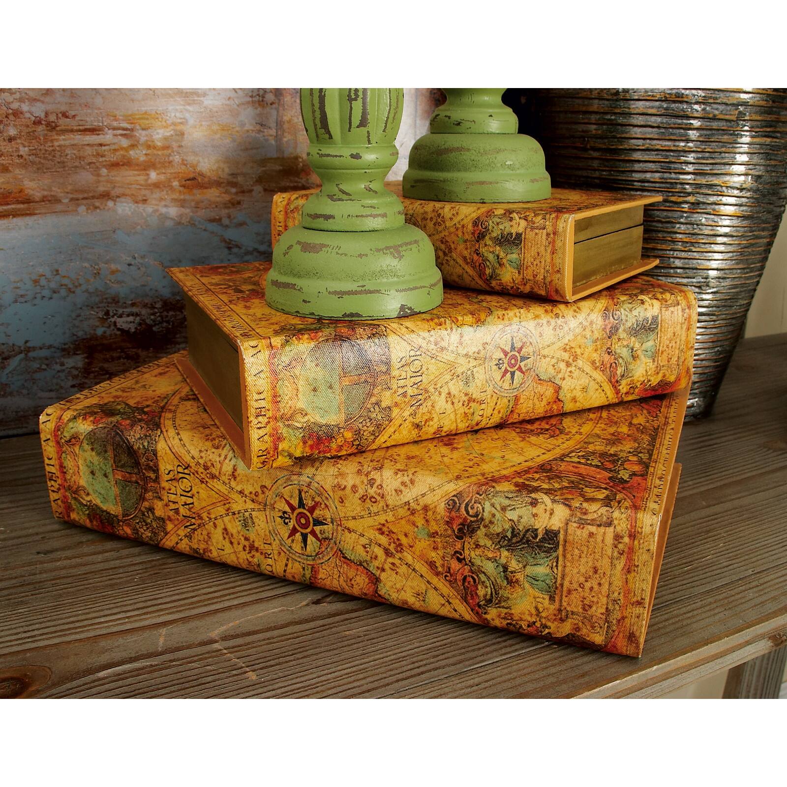 Brown Wood Atlas Traditional Box Set