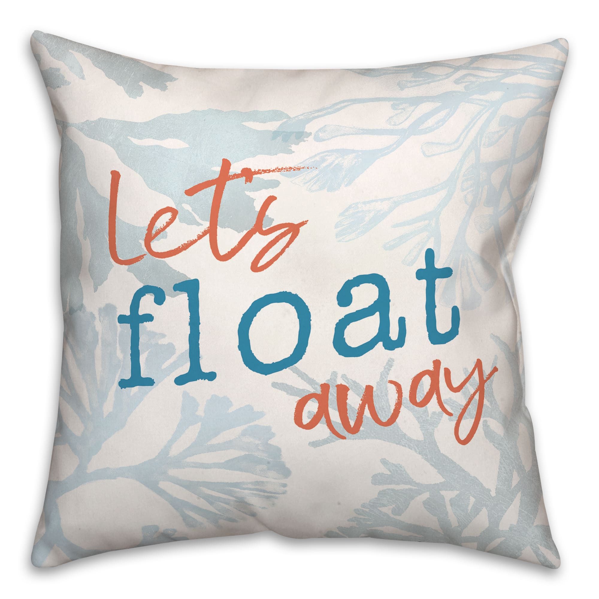 Let's Float Away Throw Pillow