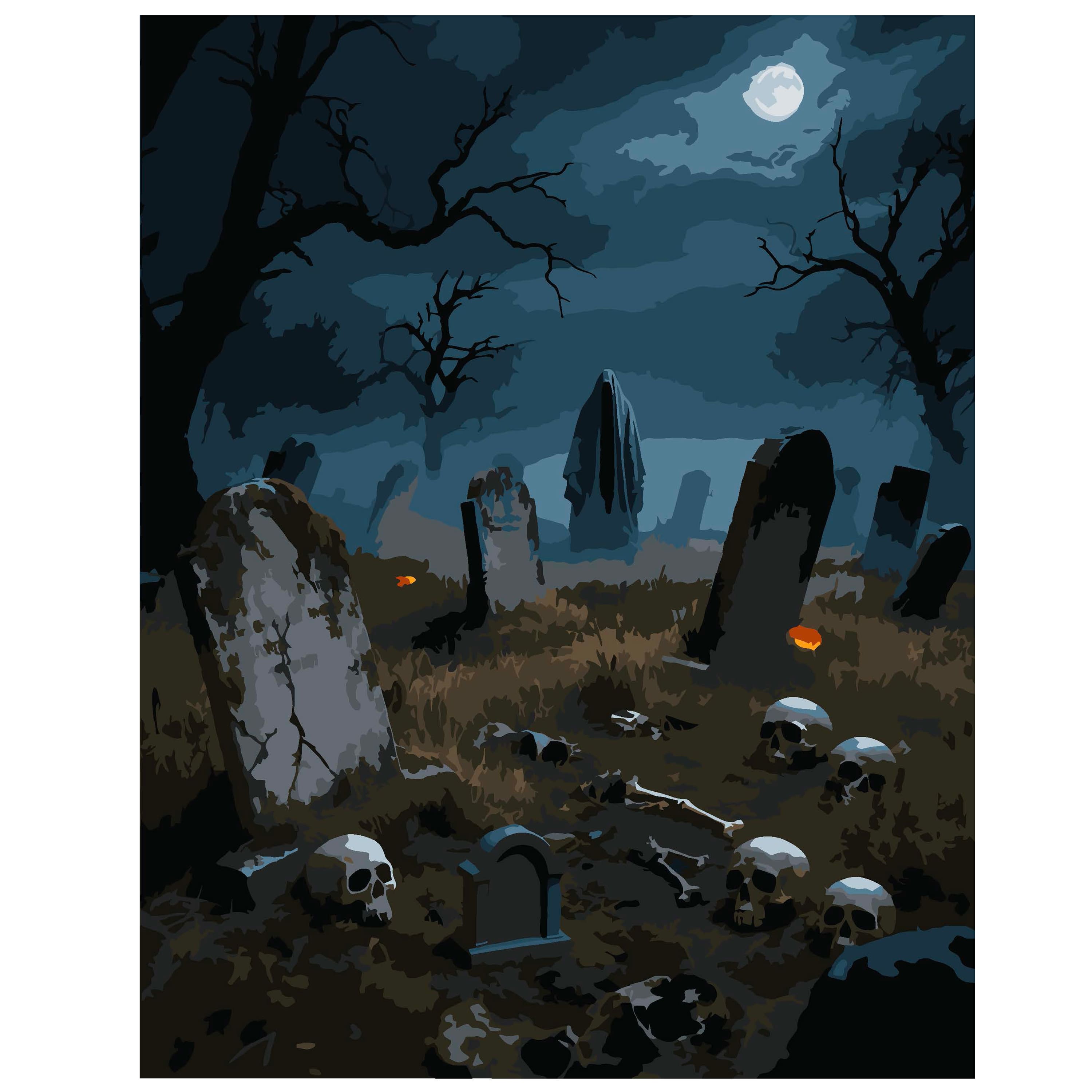 11" x 14" Graveyard Paint-by-Number Kit by Artist's Loft®
