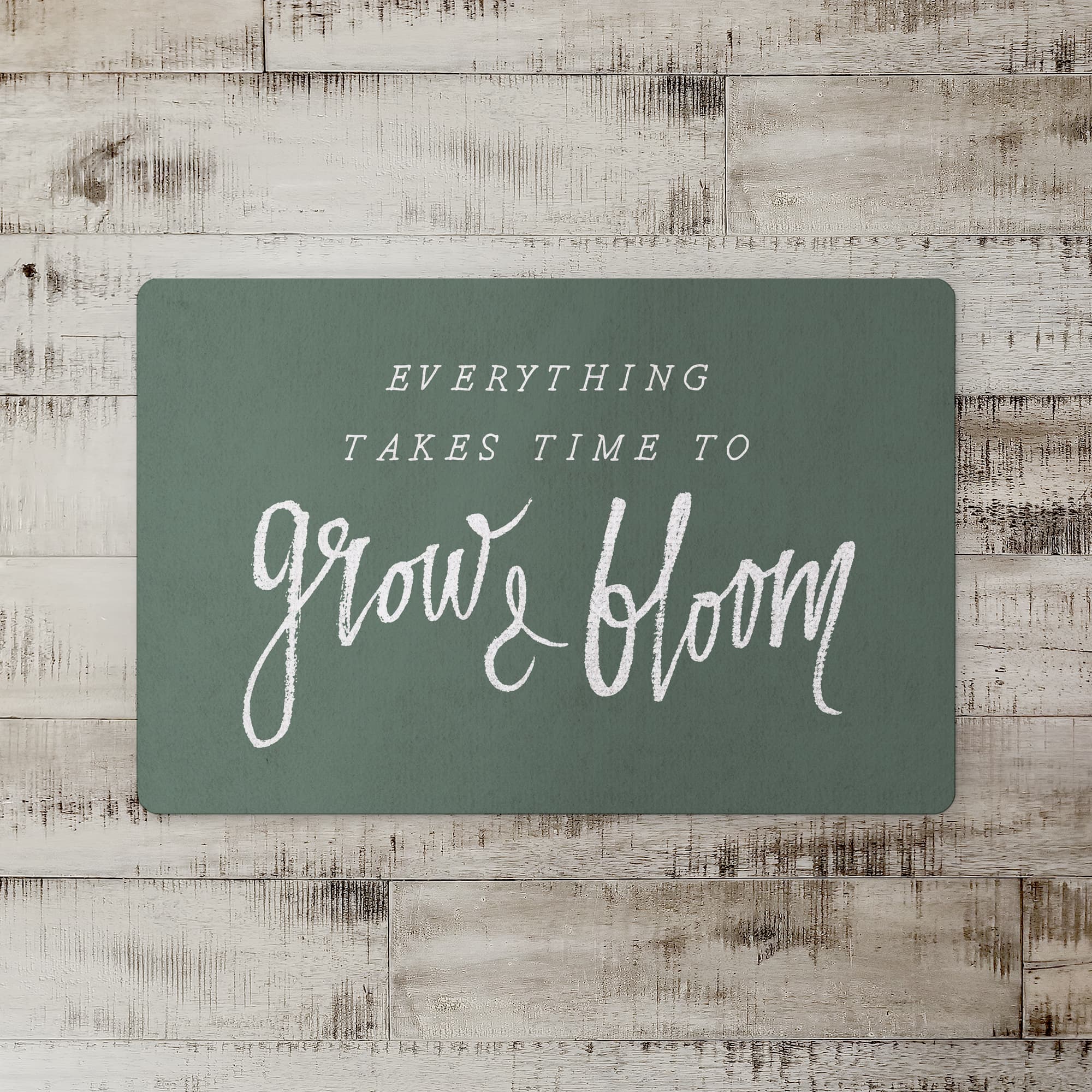 Everything Takes Time 18" x 27" Floor Mat