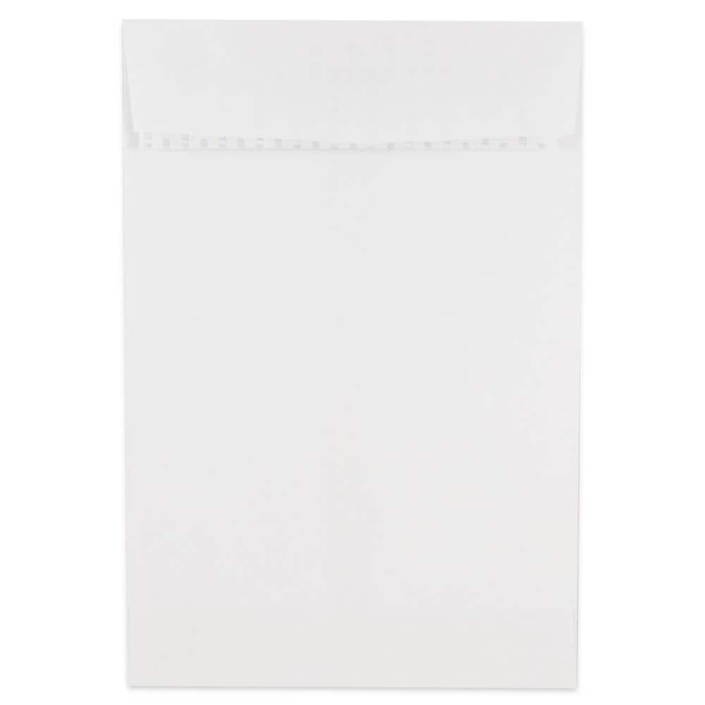 JAM Paper 6" x 9" White Open End Catalog Peel & Seal Closure Envelopes
