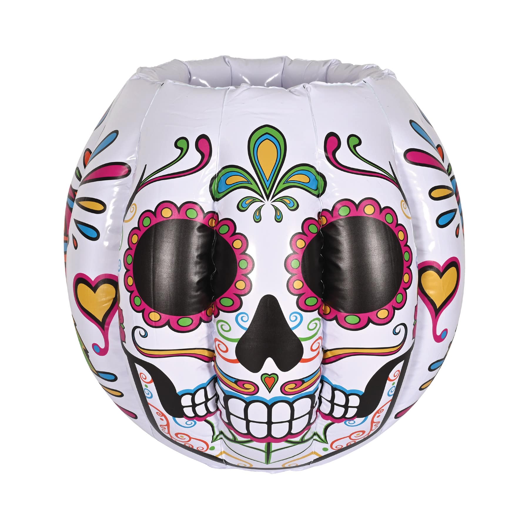 Beistle 22" x 15.5" Inflatable Day Of The Dead Sugar Skull Cooler