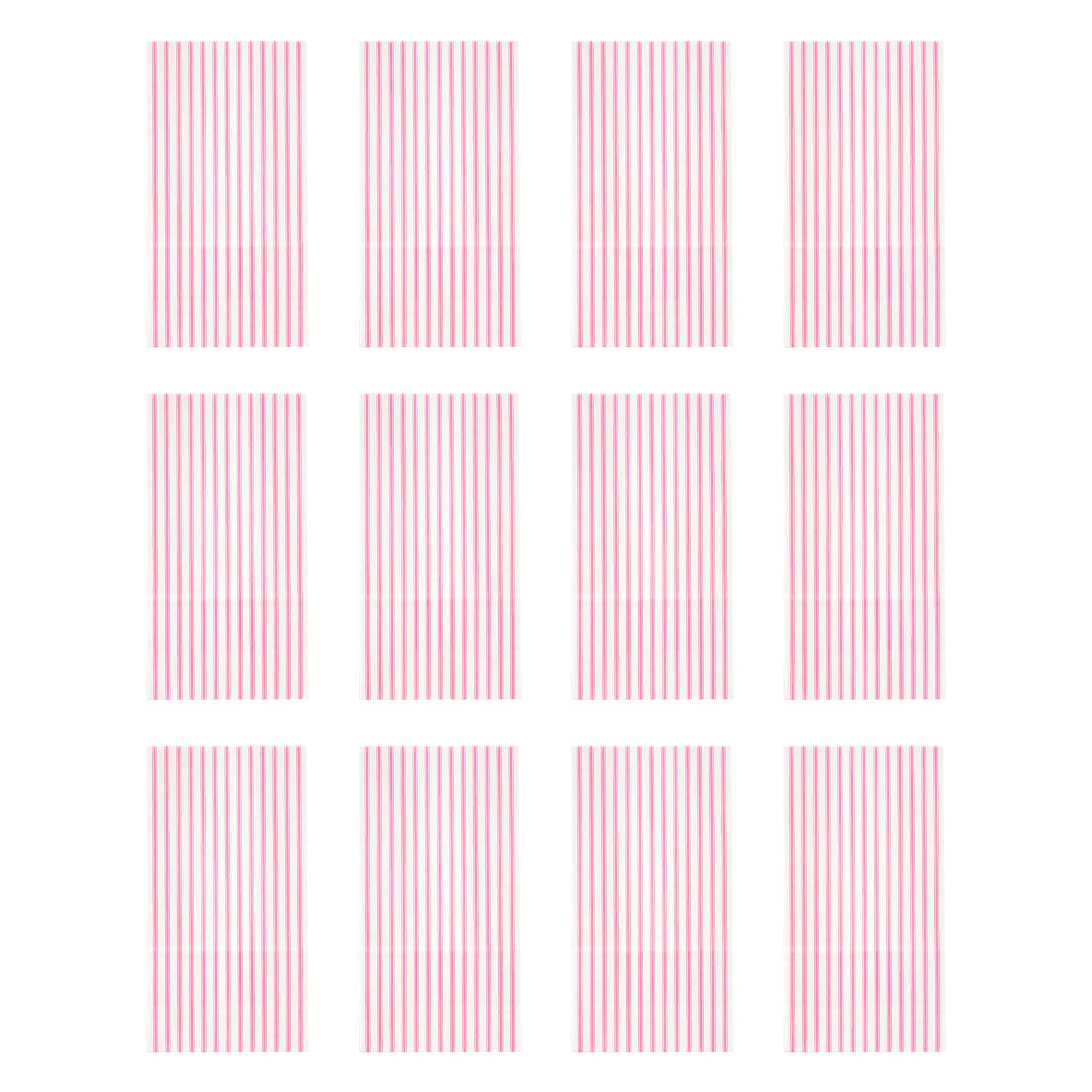 24 Packs: 12 ct. (288 total) Pink Stripes Favor Bags by Celebrate It™