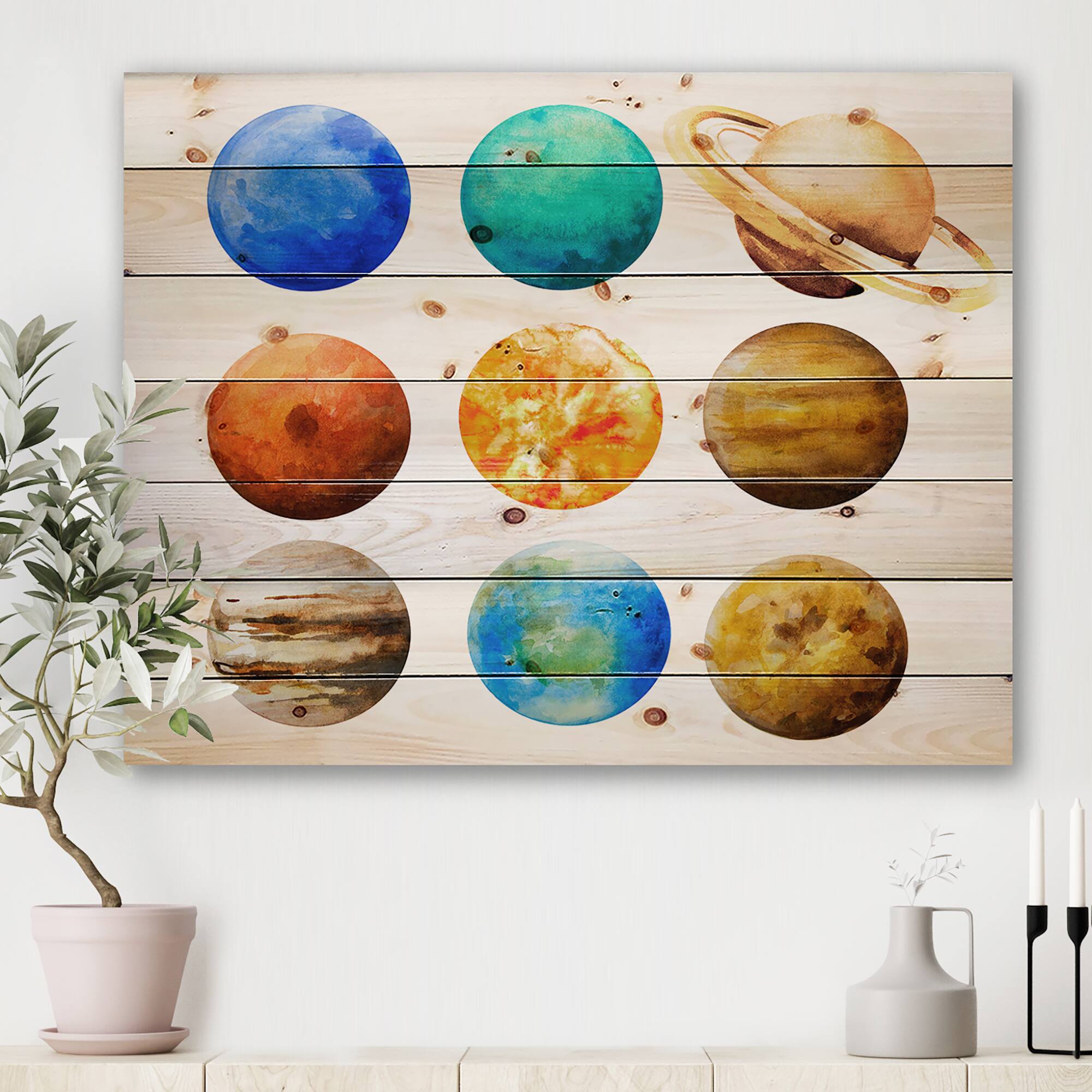 Designart - Various Planets In Orbit