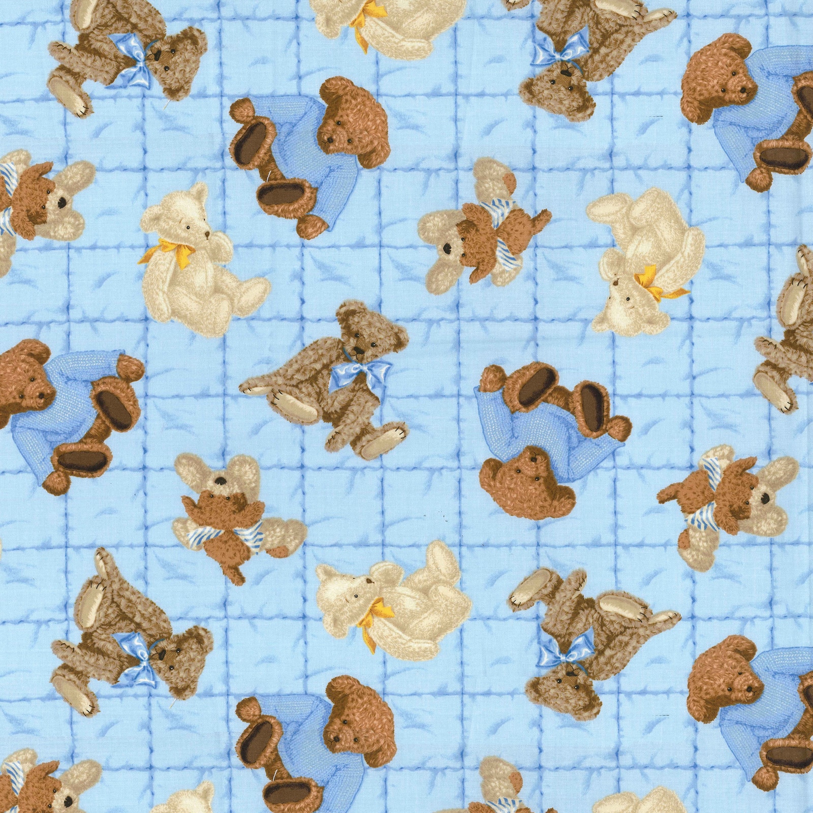 Fabric Traditions Teddy Bear Toss Cotton Fabric