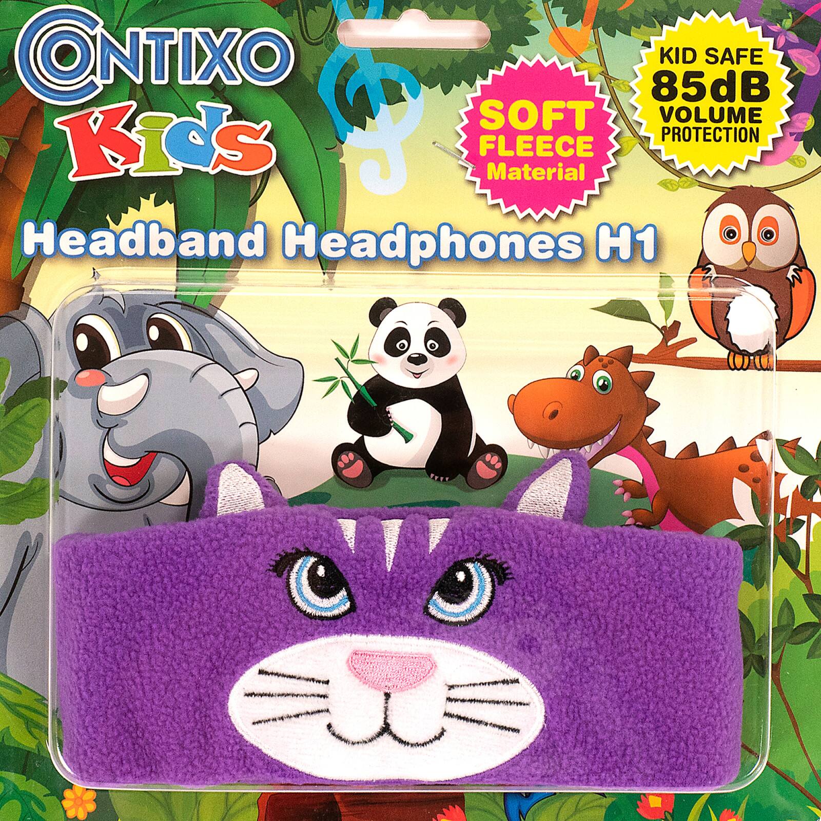 Contixo H1 Cat Adjustable Fleece Headband Headphones