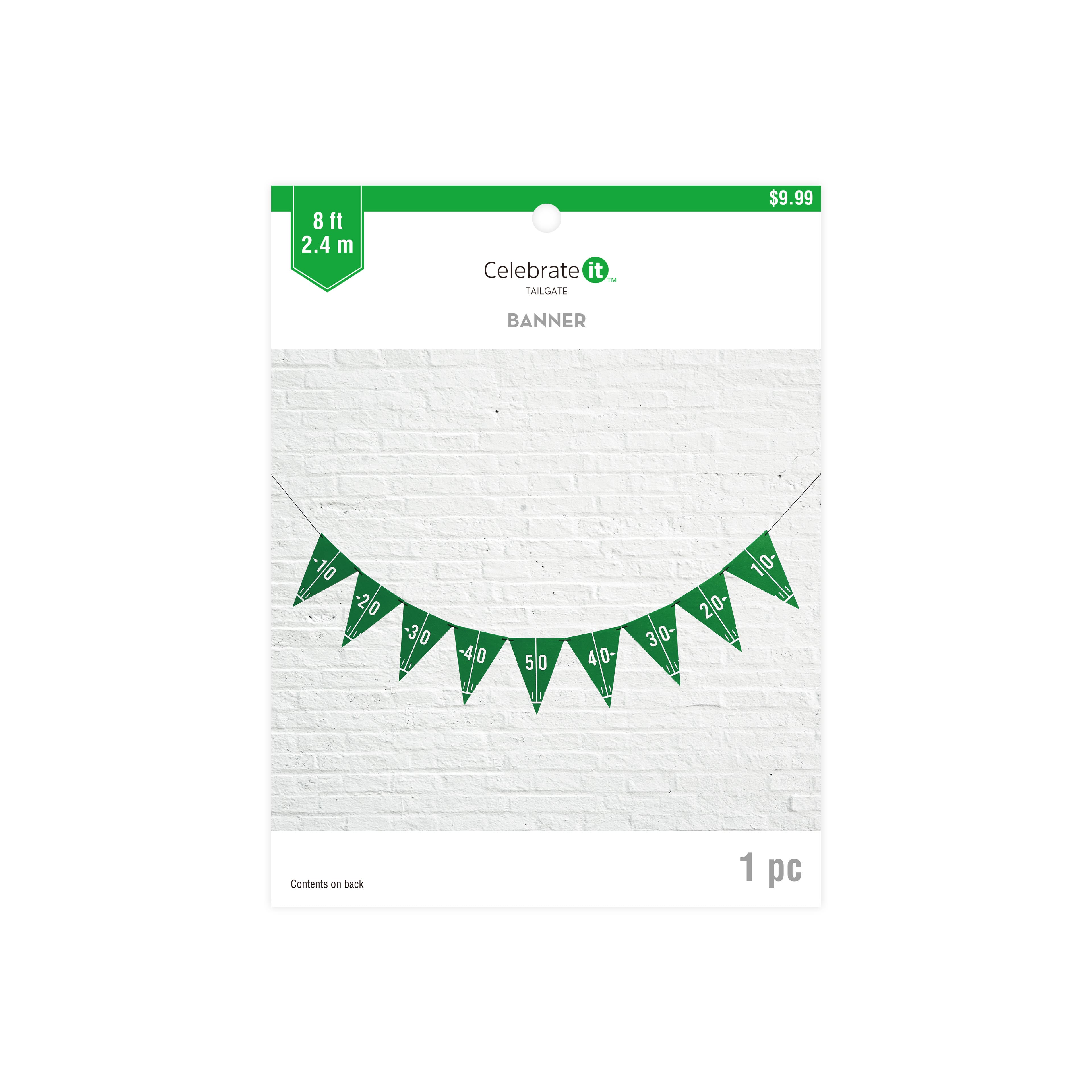 8ft. Football Field Paper Banner by Celebrate It™