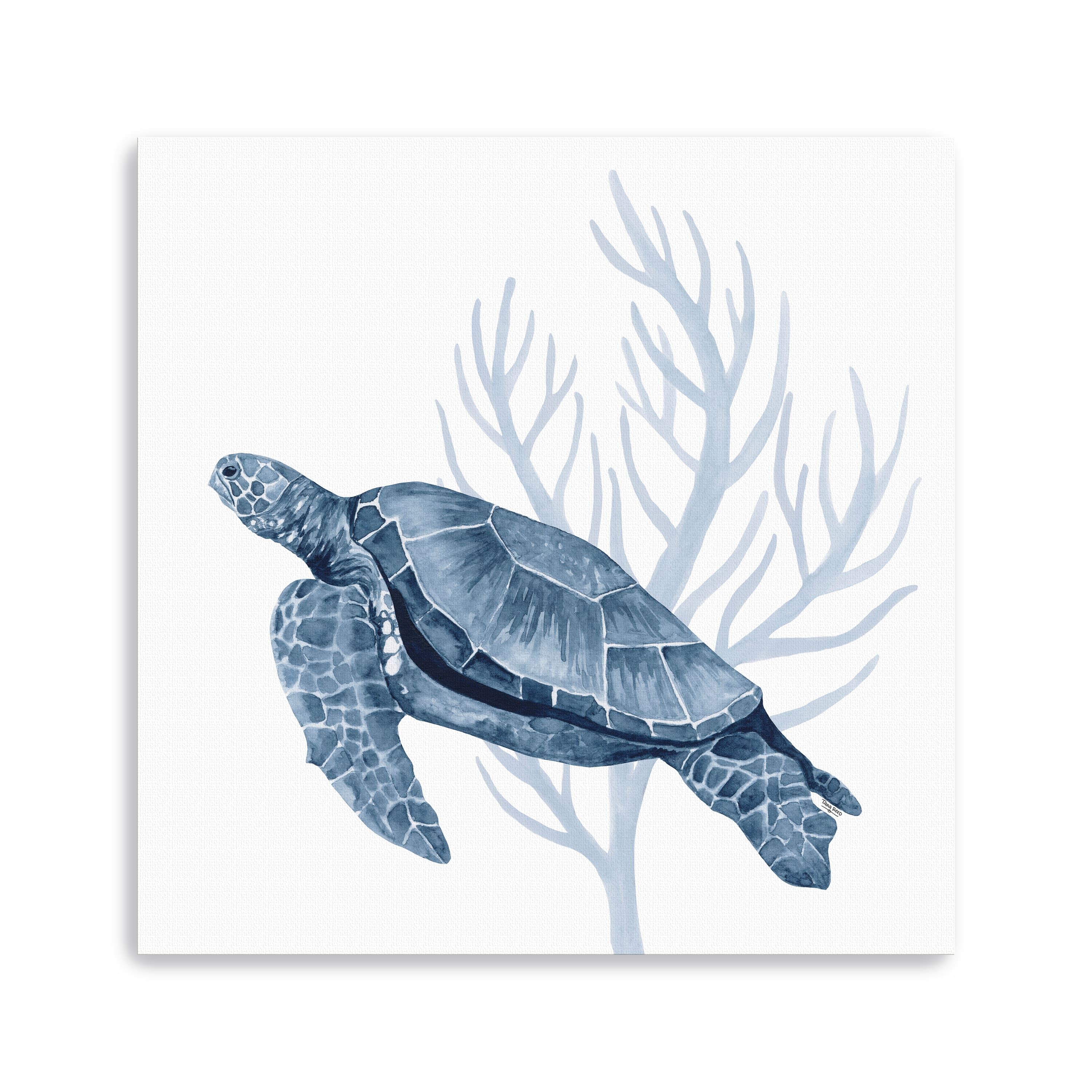 Deep Blue Sea XVIII Gold  Canvas Giclee