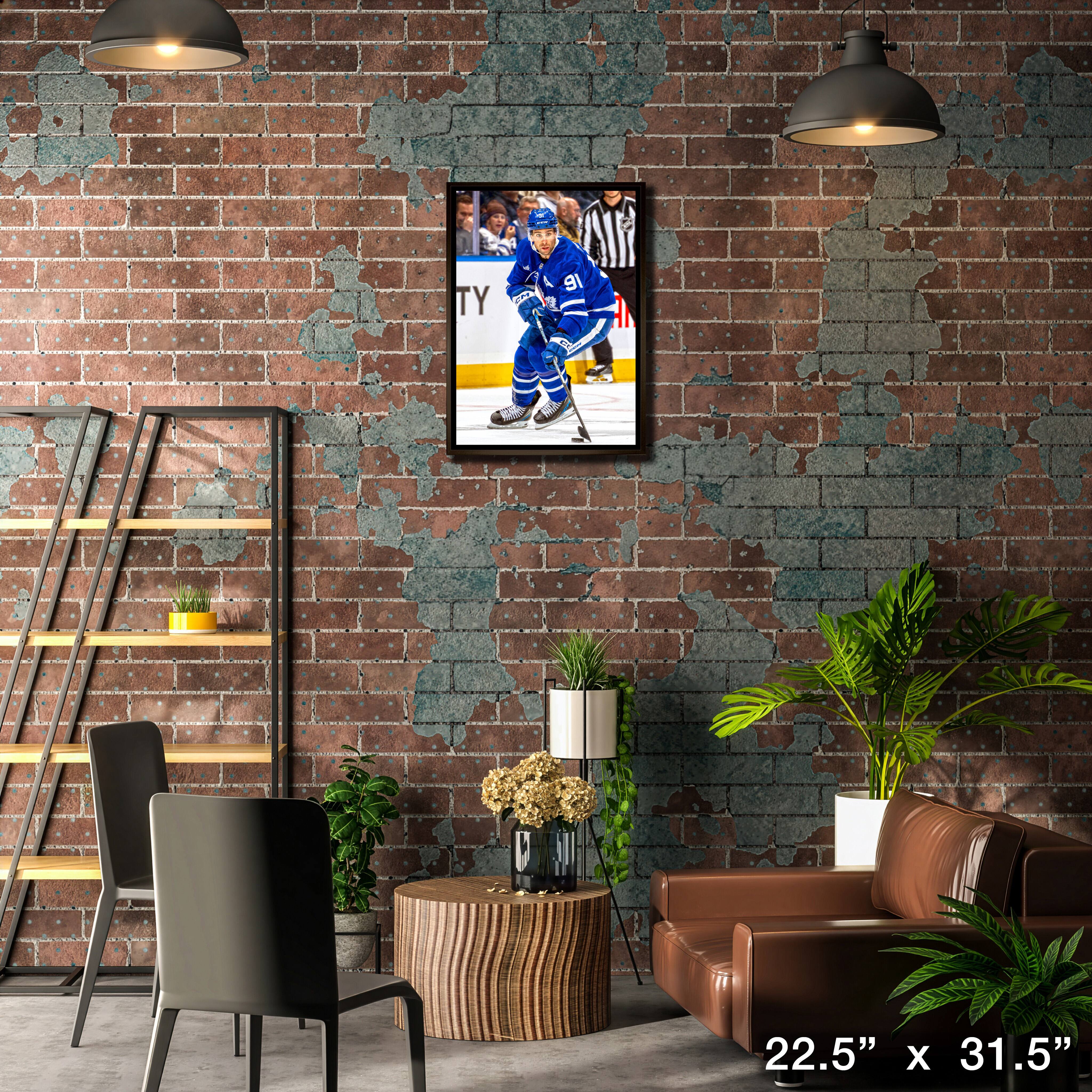 John Tavares 20" x 29" Framed Canvas Toronto Maple Leafs 22.5" x 31.5"