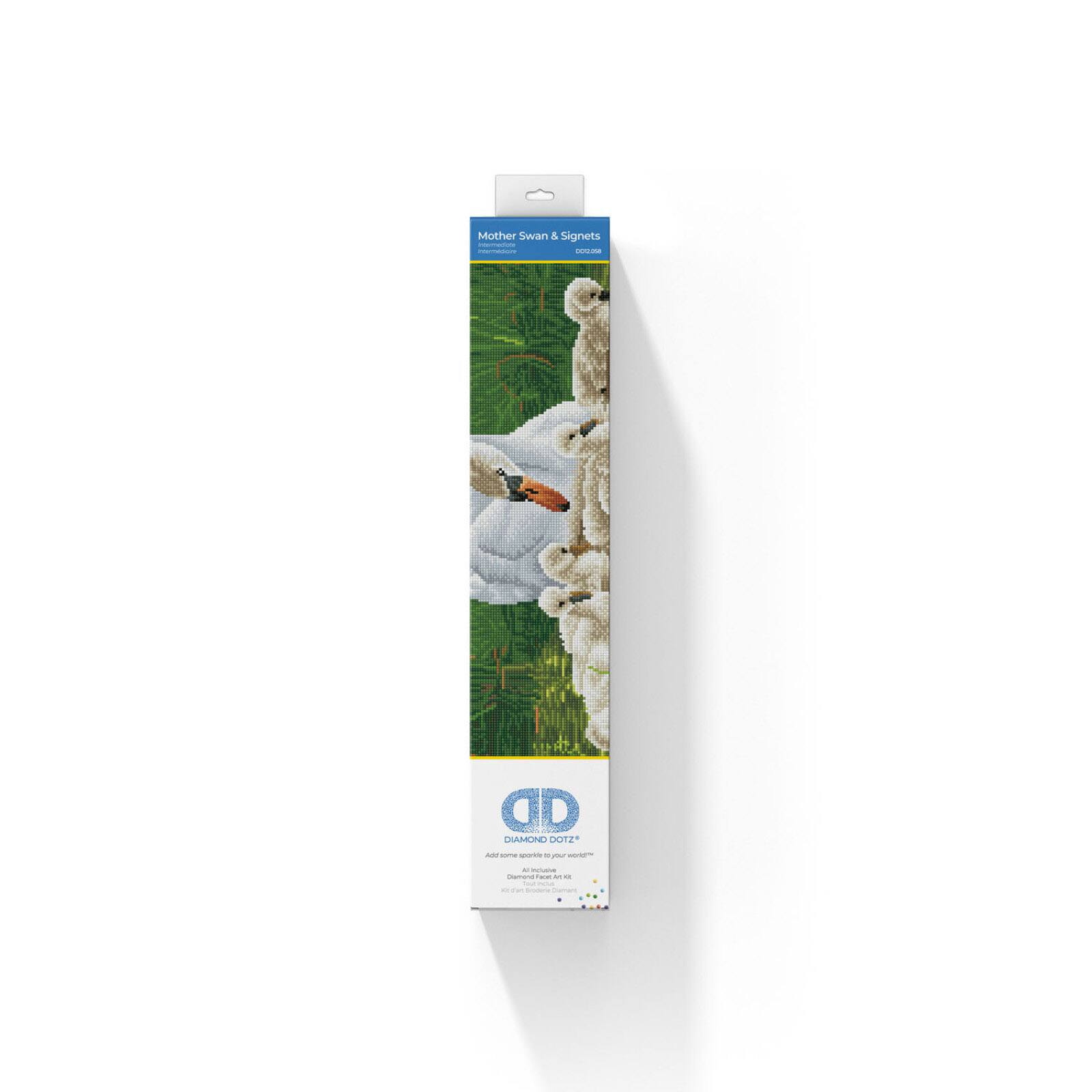Diamond Dotz® Mother Swan & Signets Diamond Painting Kit