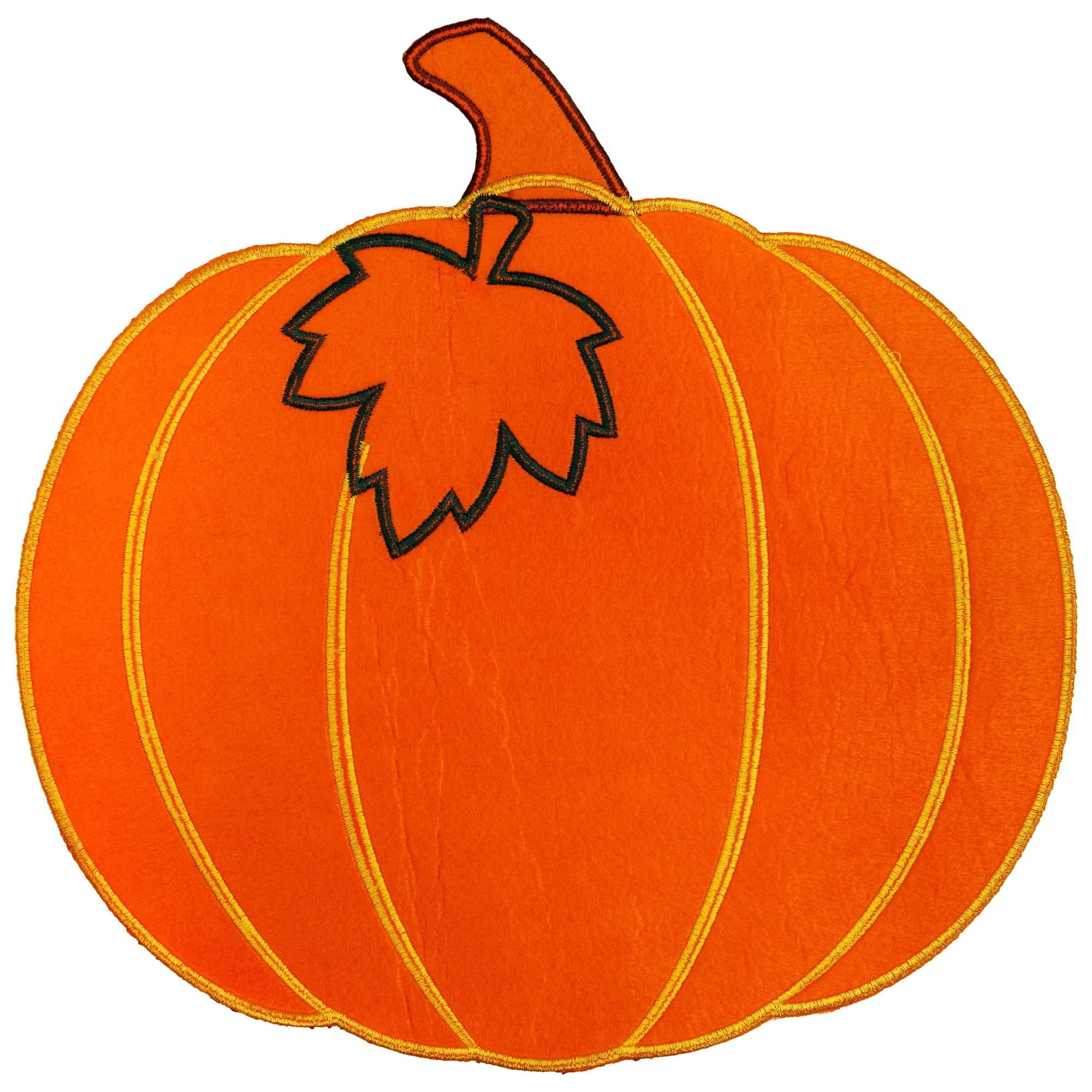 Northlight 13.25" Embroidered Pumpkin Fall Harvest Placemats, 4ct.