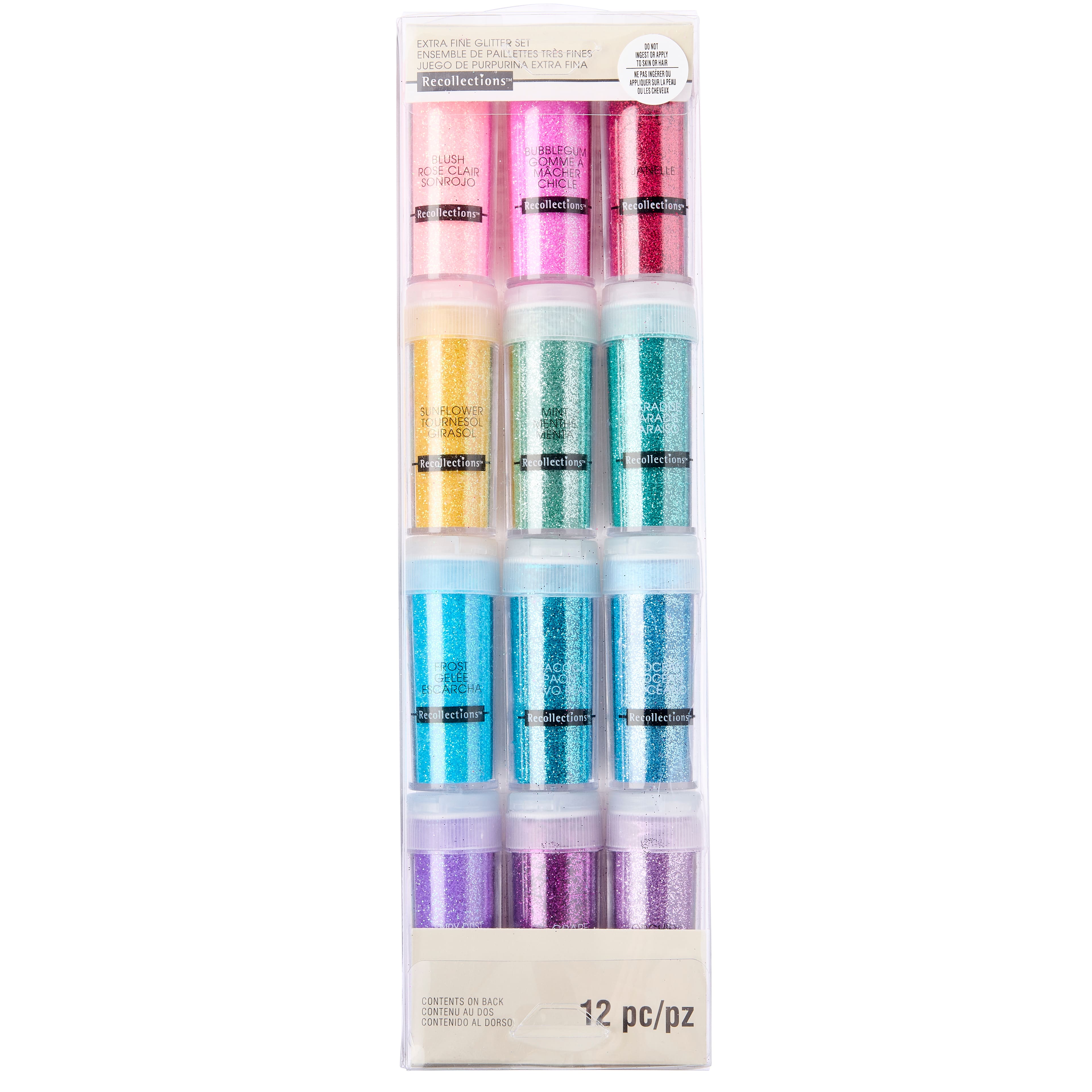 9 Packs: 12 ct. (108 total) Party Extra Fine Glitter Set by Recollections™