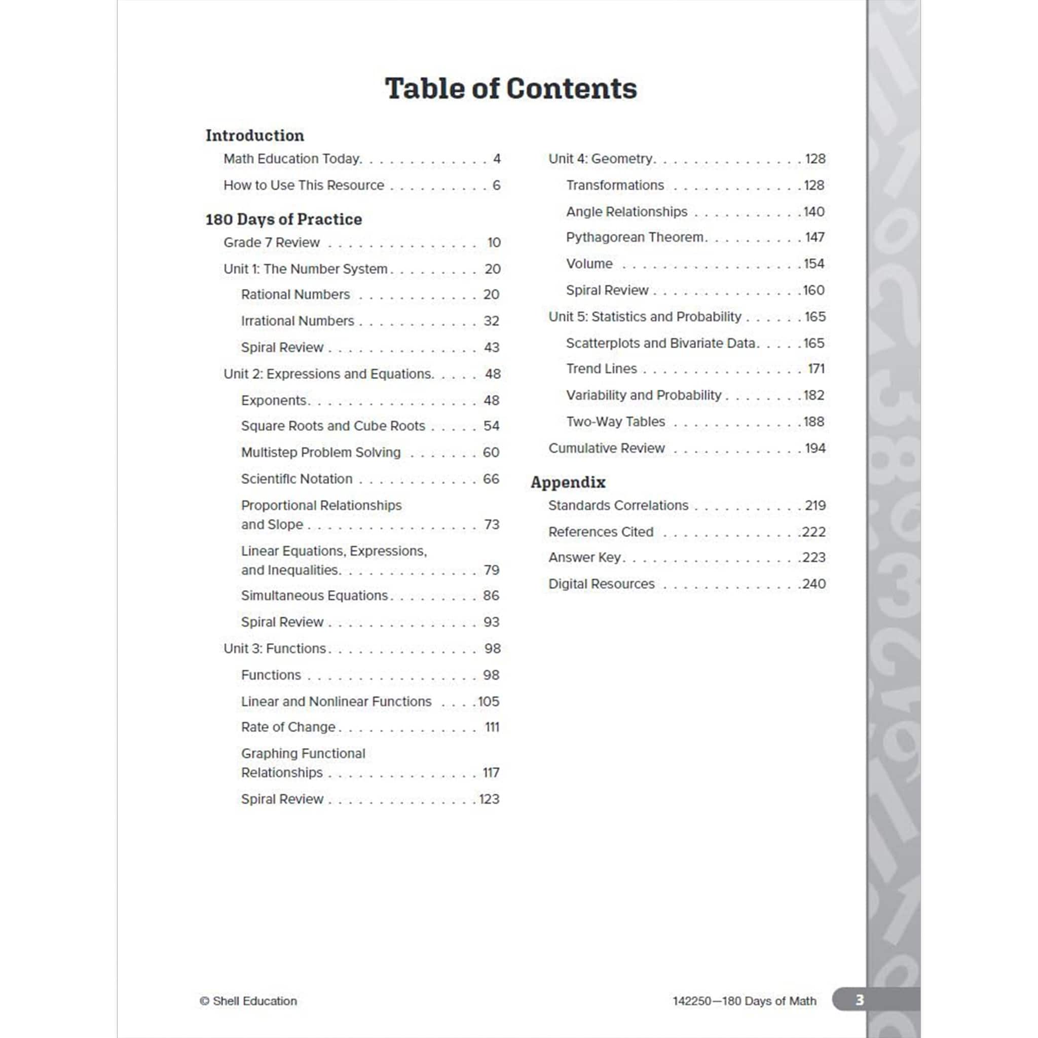 Shell Education 180 Days of Math for Eighth Grade