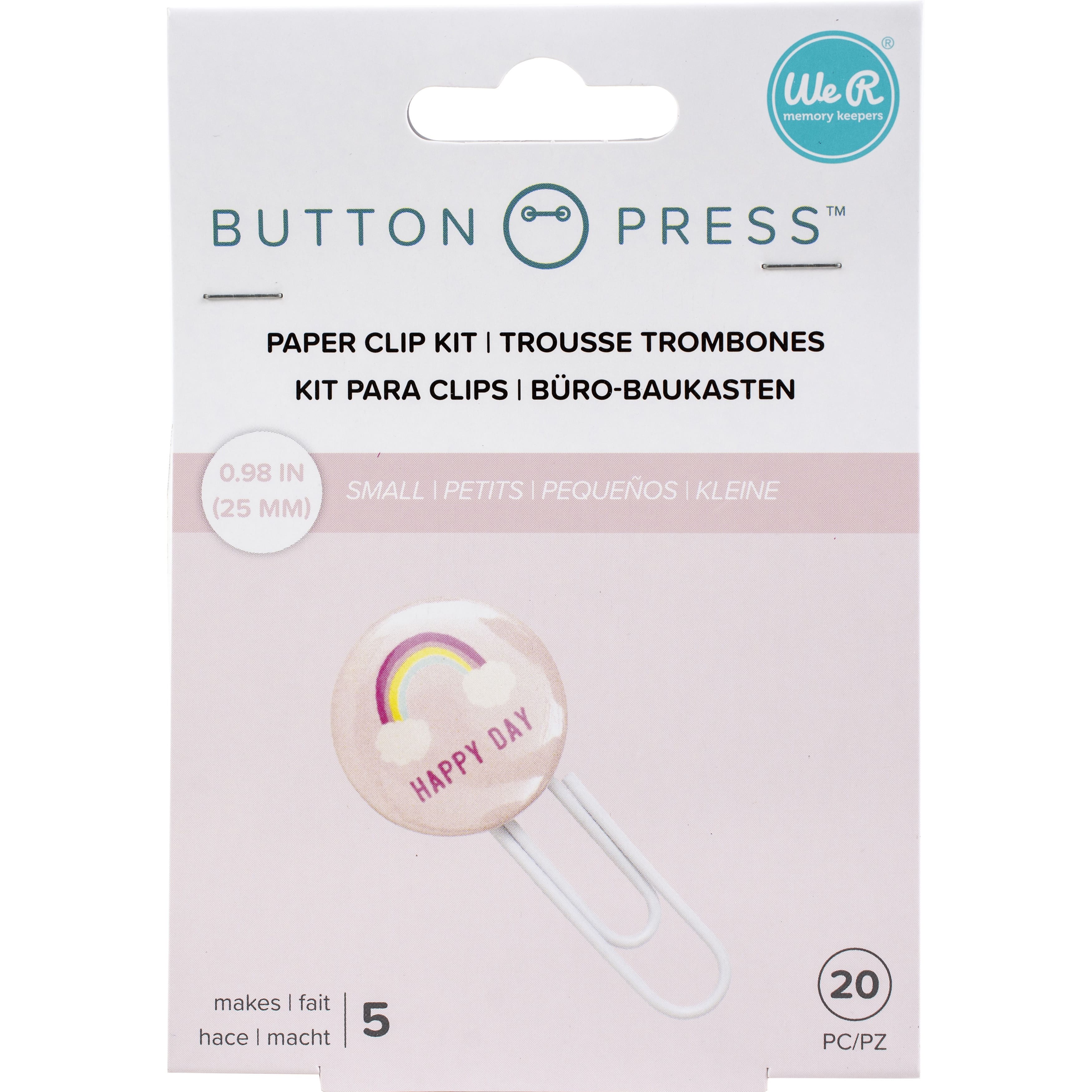 We R Memory Keepers® Button Press™ Paper Clip Backers Kit, Makes 5