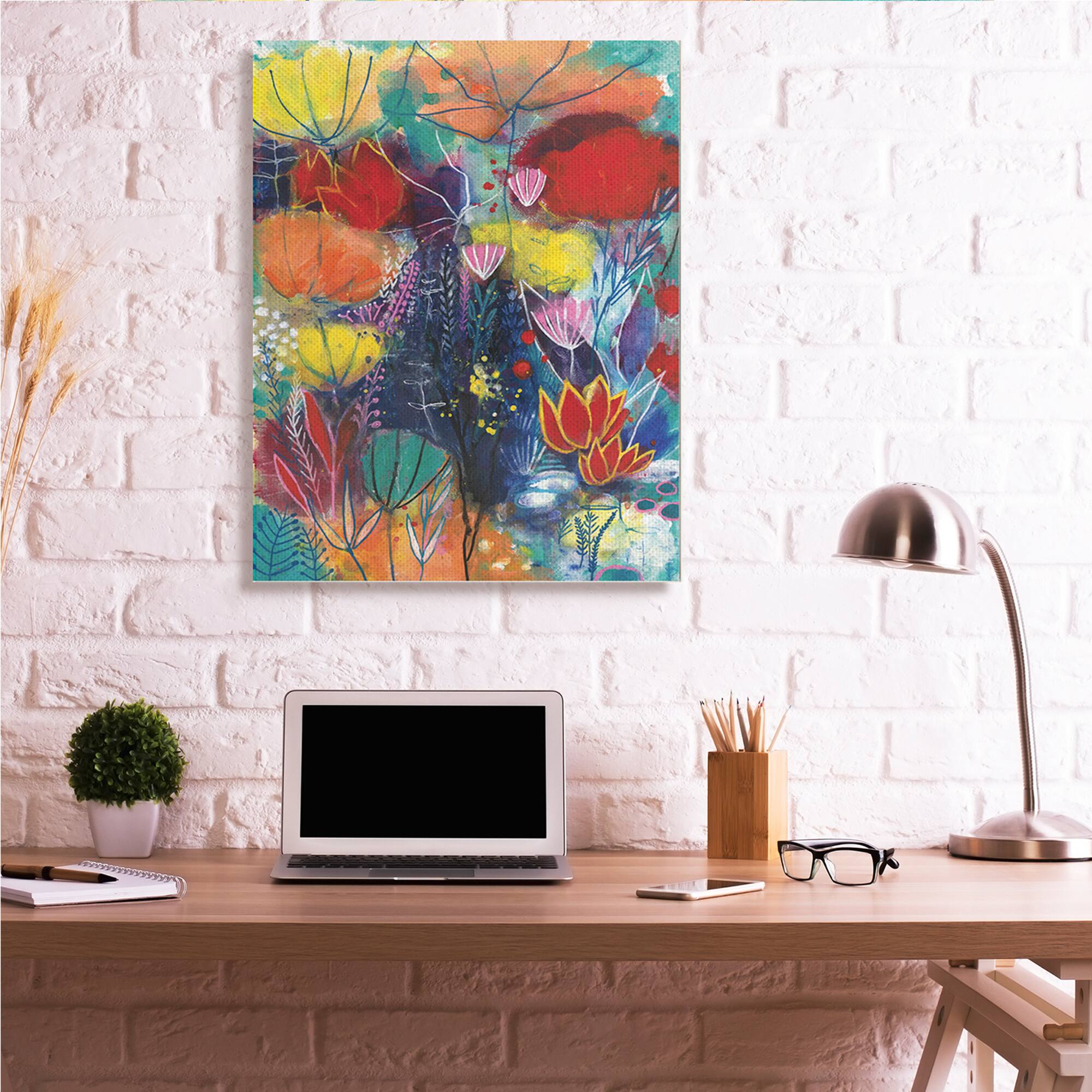 Stupell Industries Abstract Flower Field Wall Art