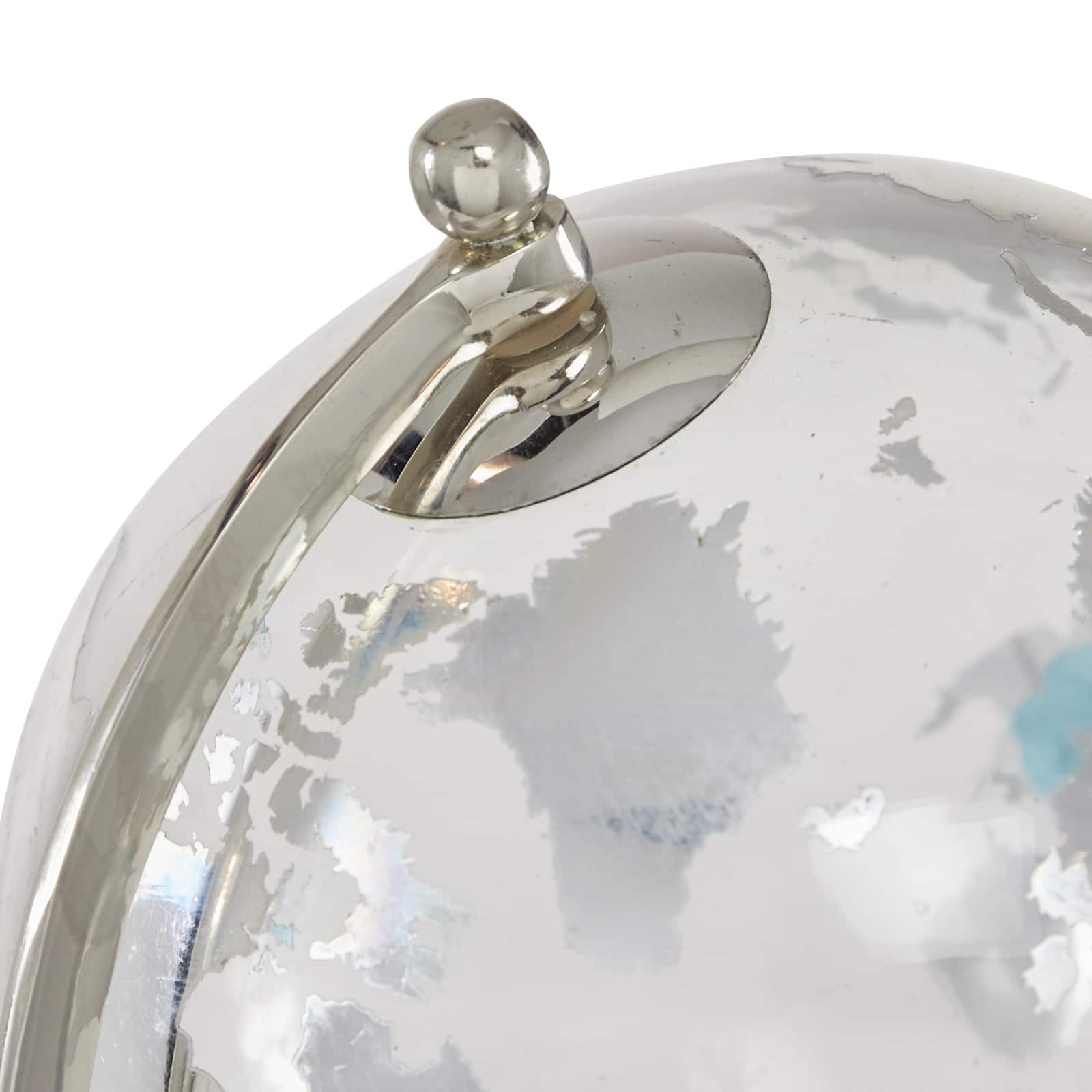 15" Silver Aluminum Glam Globe