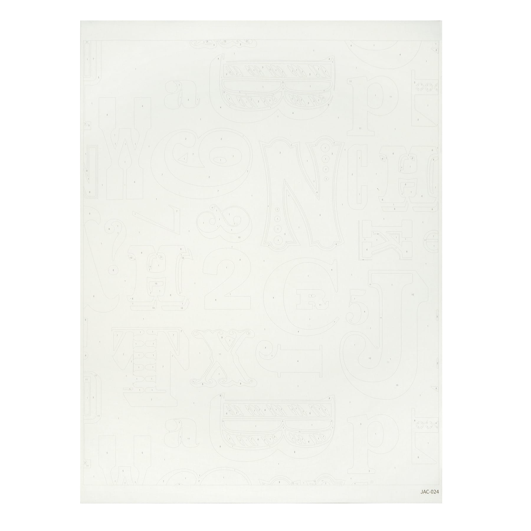 Jonathan Adler x Michaels 16" x 20" Letters Paint-By-Number Kit