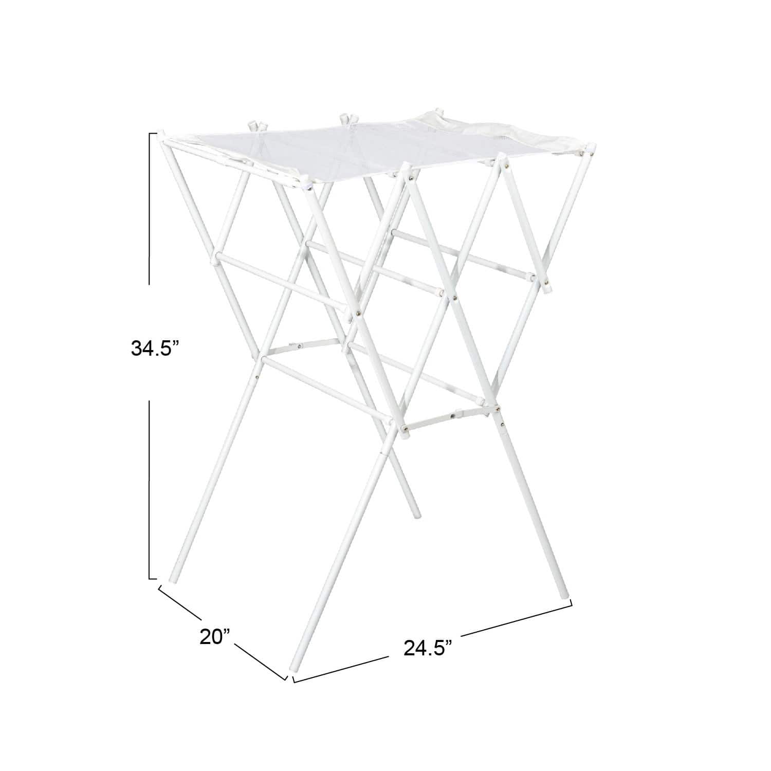 Household Essentials 34" White Clothes Drying Rack