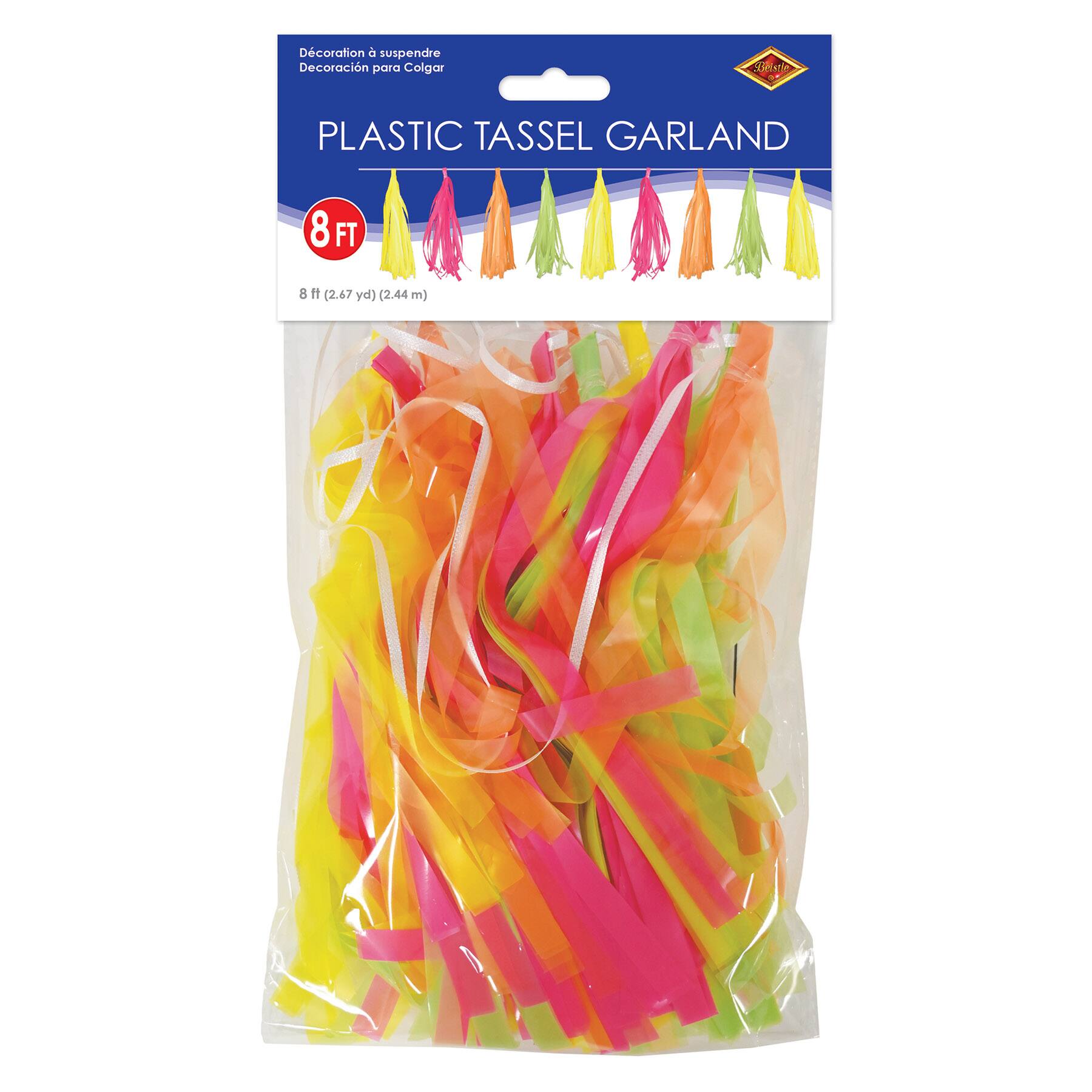 Beistle 8ft. Plastic Tassel Garlands, 2ct.