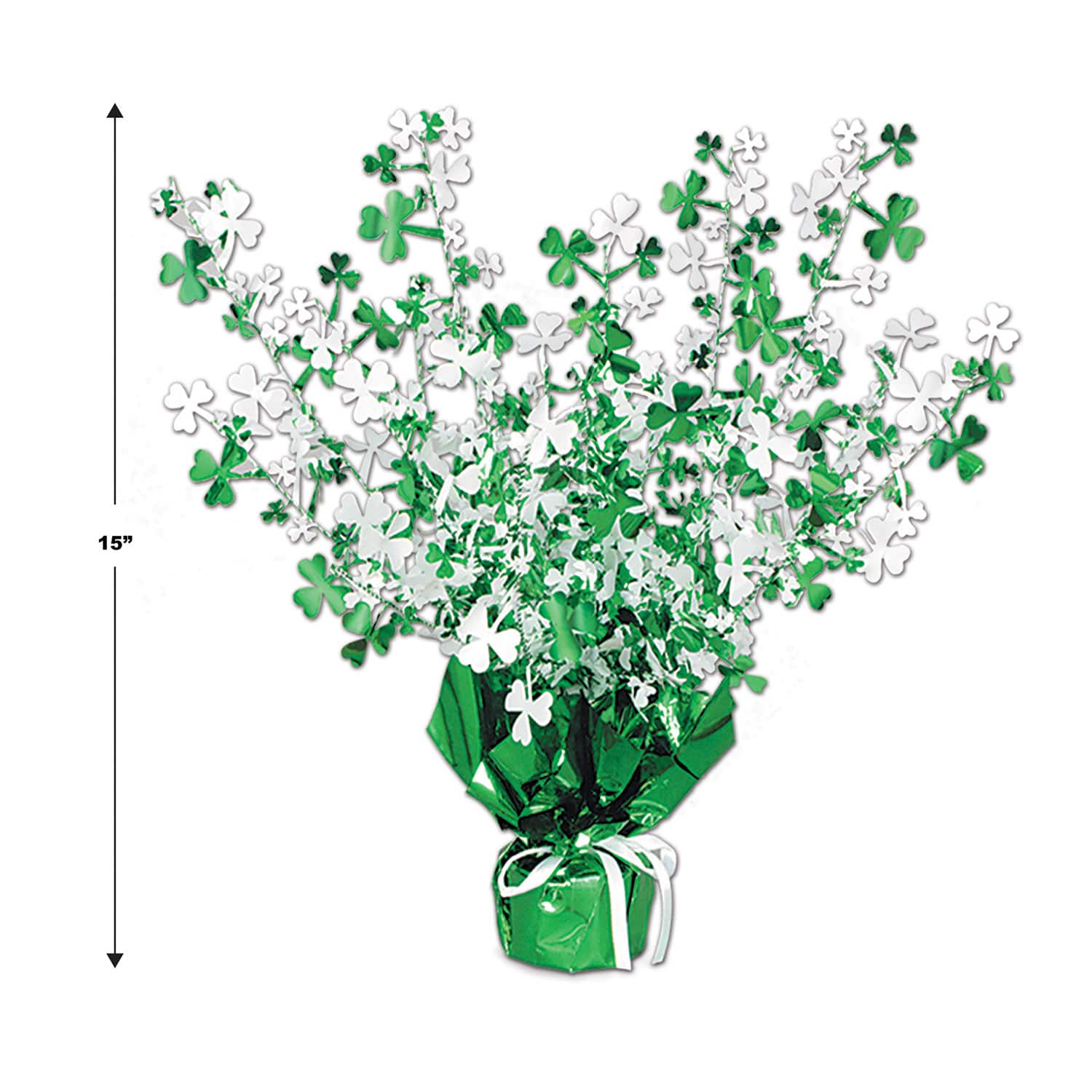 Beistle 15" Shamrock Gleam 'N Burst Centerpieces, 2ct.