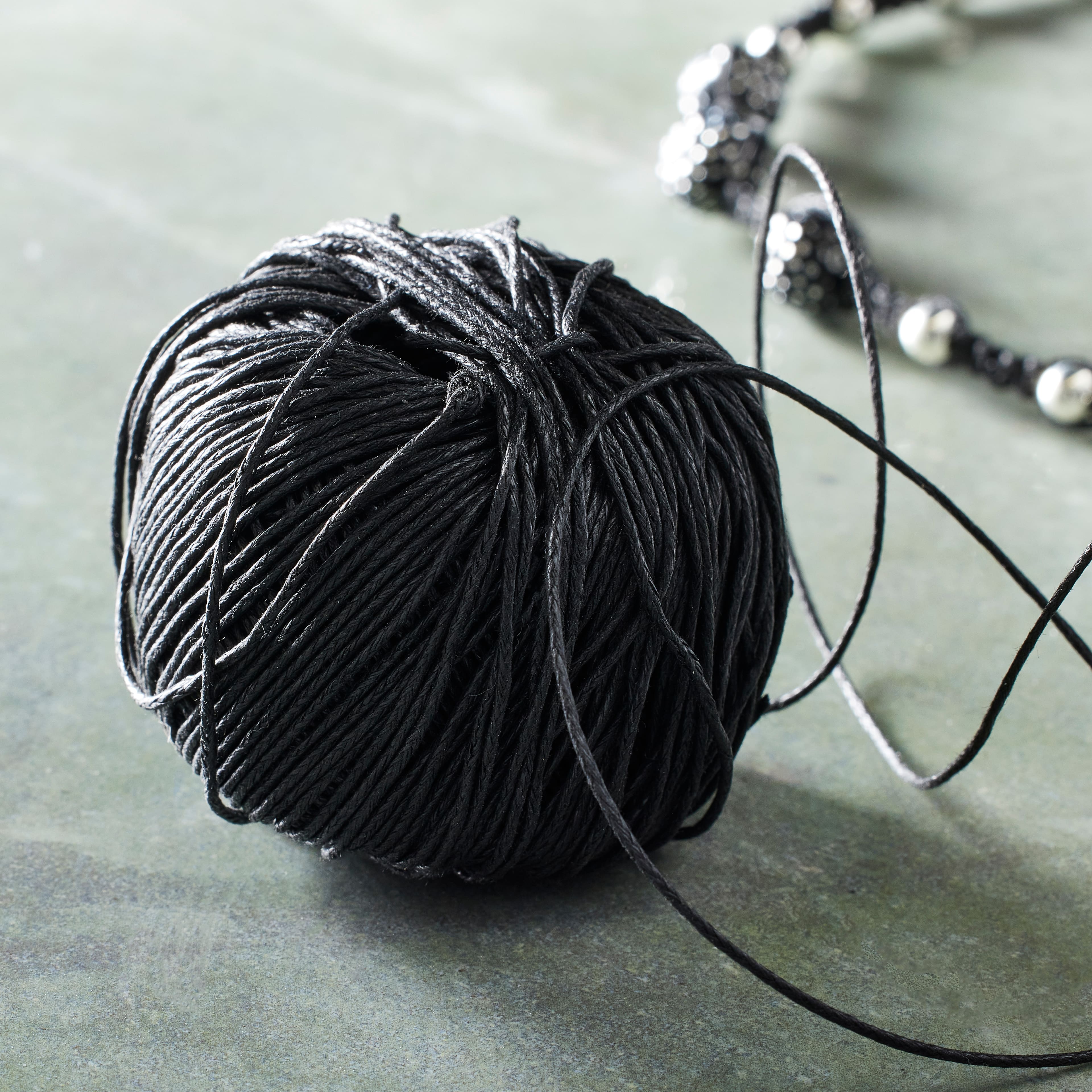 Bead Landing™ Waxed Cotton Cord Ball, 200 ft.