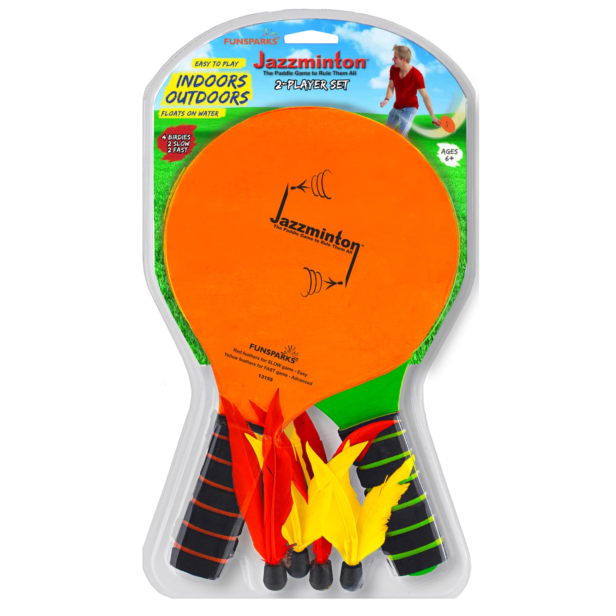 Funsparks® Jazzminton® Standard Paddle Ball Game