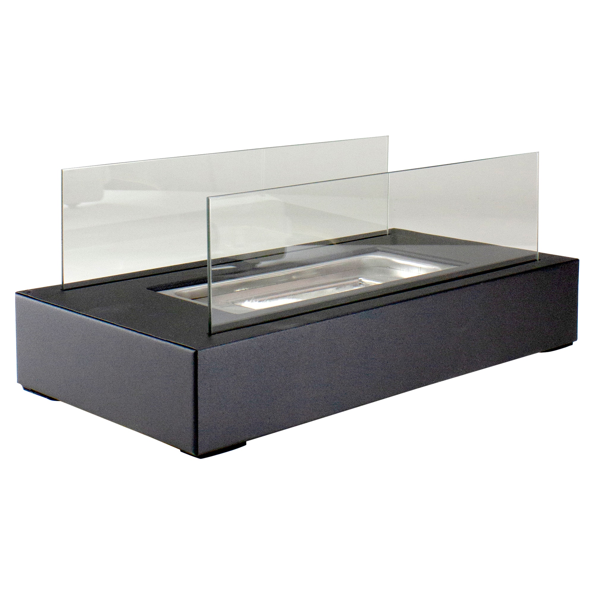 13.75" Bio Ethanol Ventless Portable Tabletop Fireplace with Flame Guard