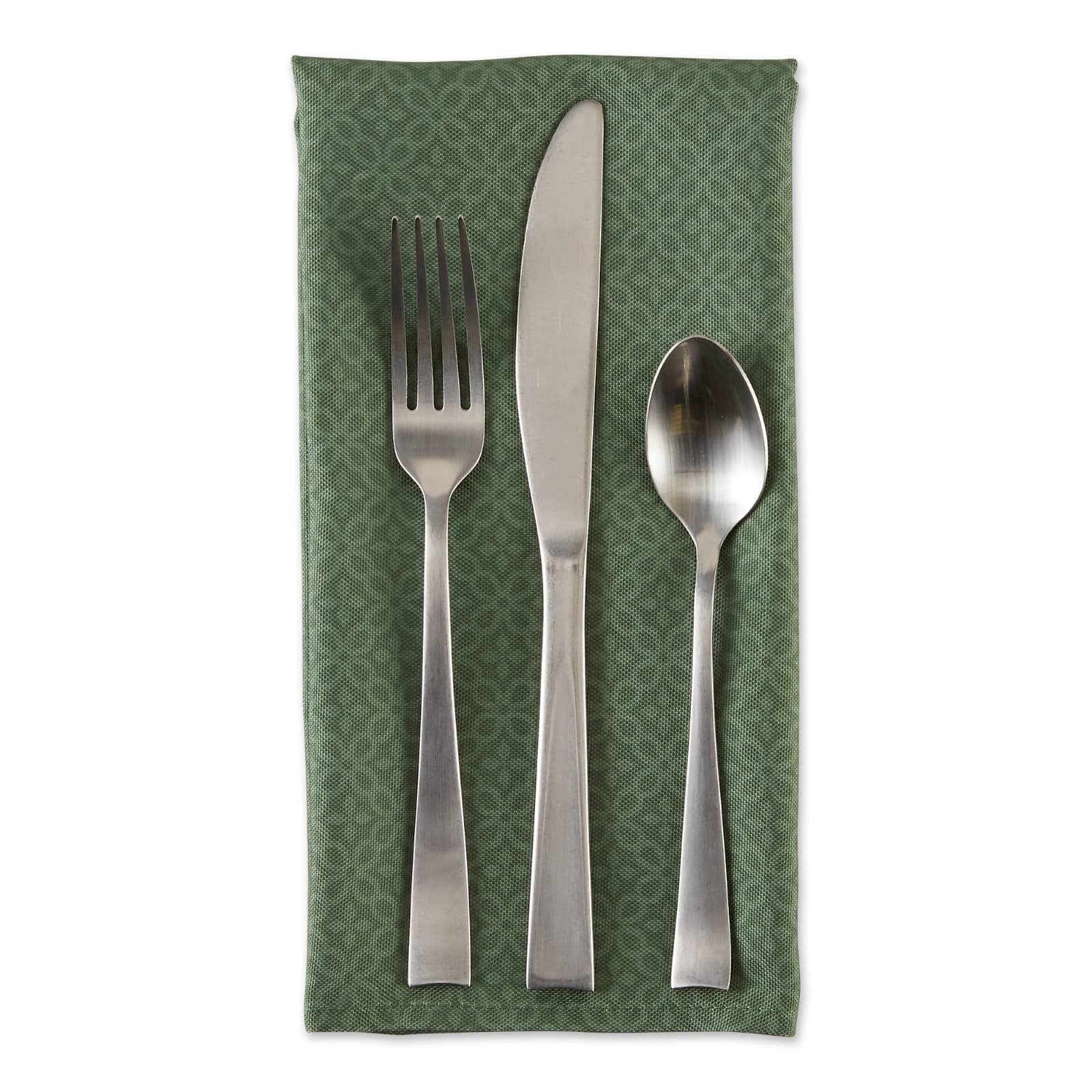 DII® Oversized Tonal Lattice Print Outdoor Linen Dinner Napkins