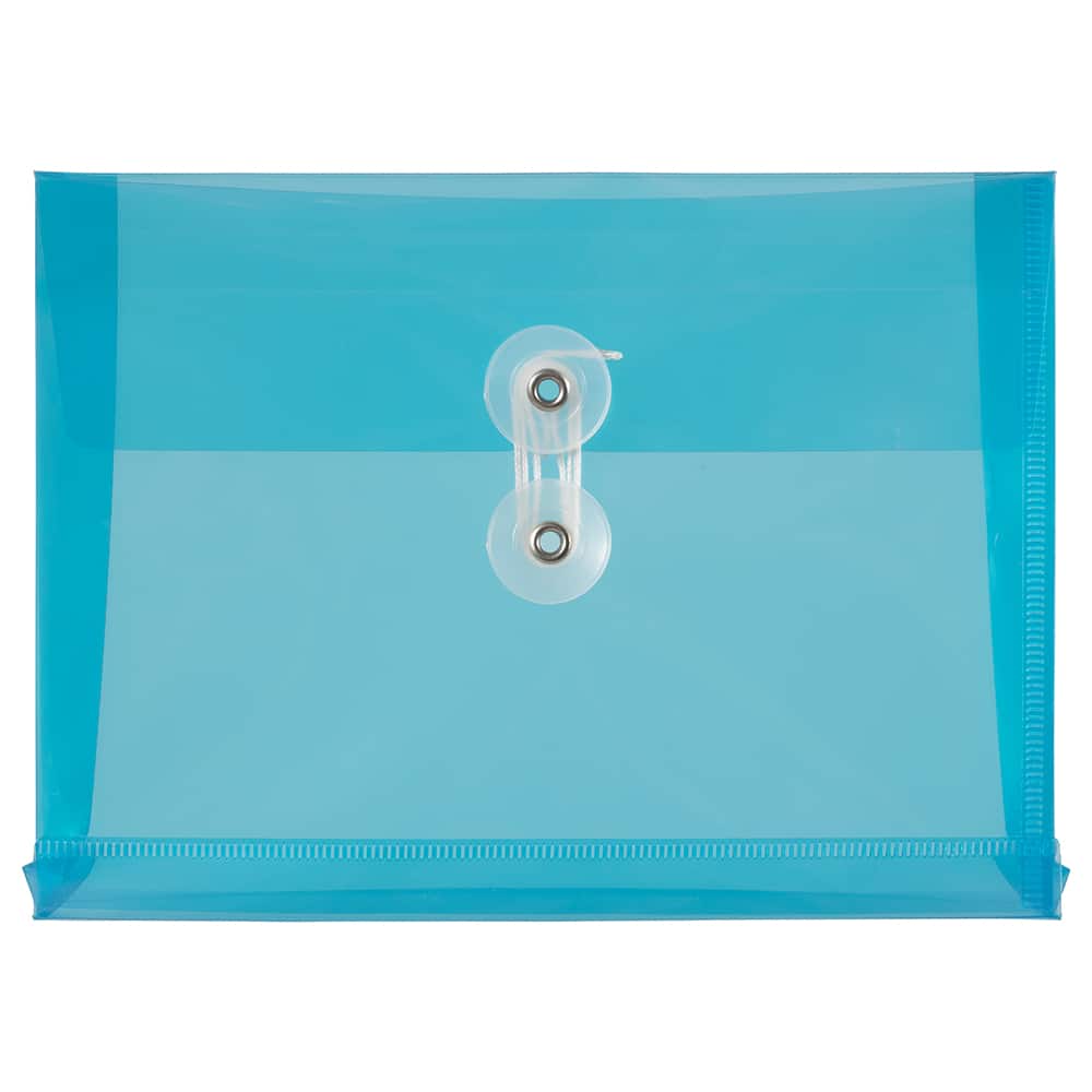 JAM Paper 5.5" x 7.5" Plastic Button & String Tie Closure Envelopes, 24ct.